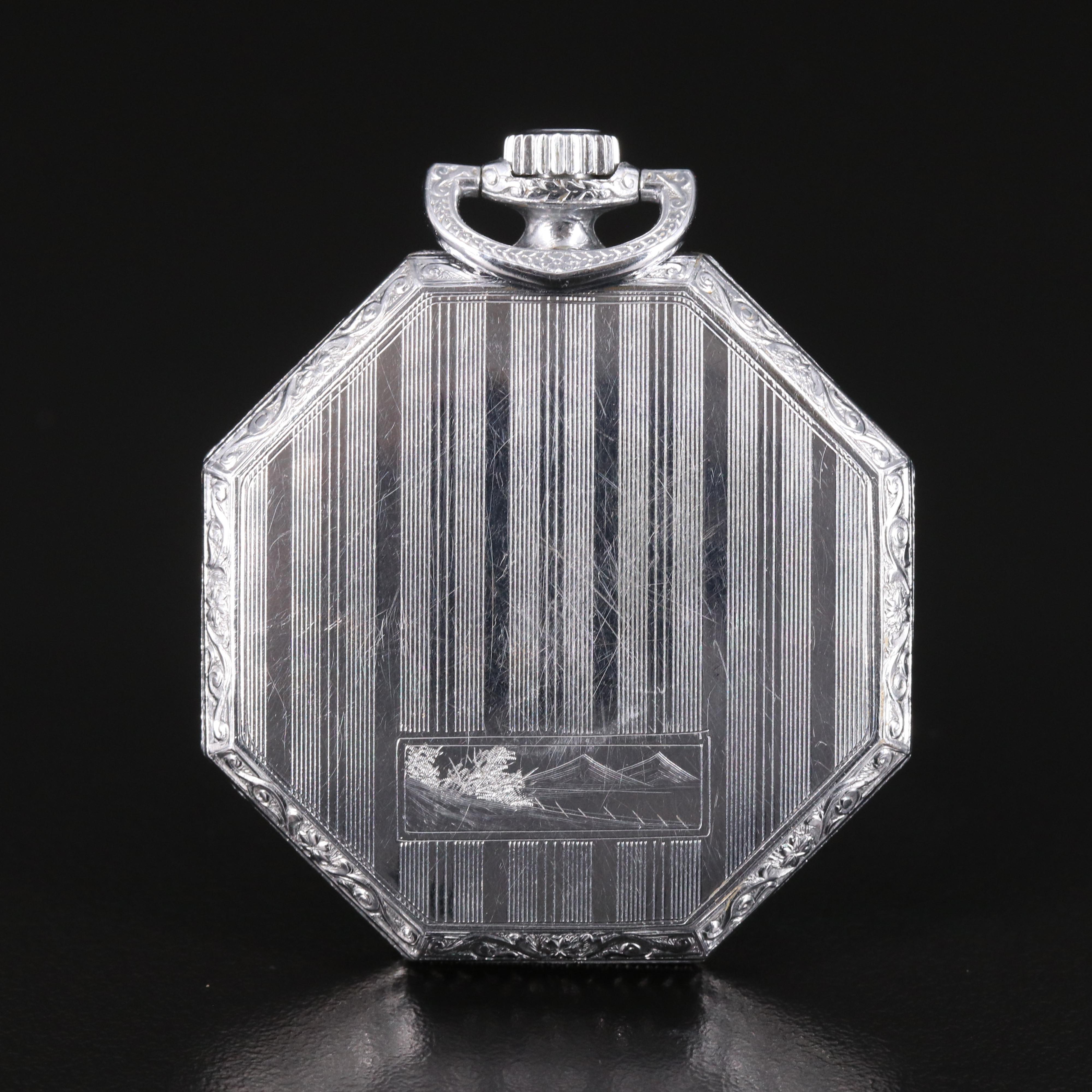 1929 Waltham Octagonal Pocket Watch
