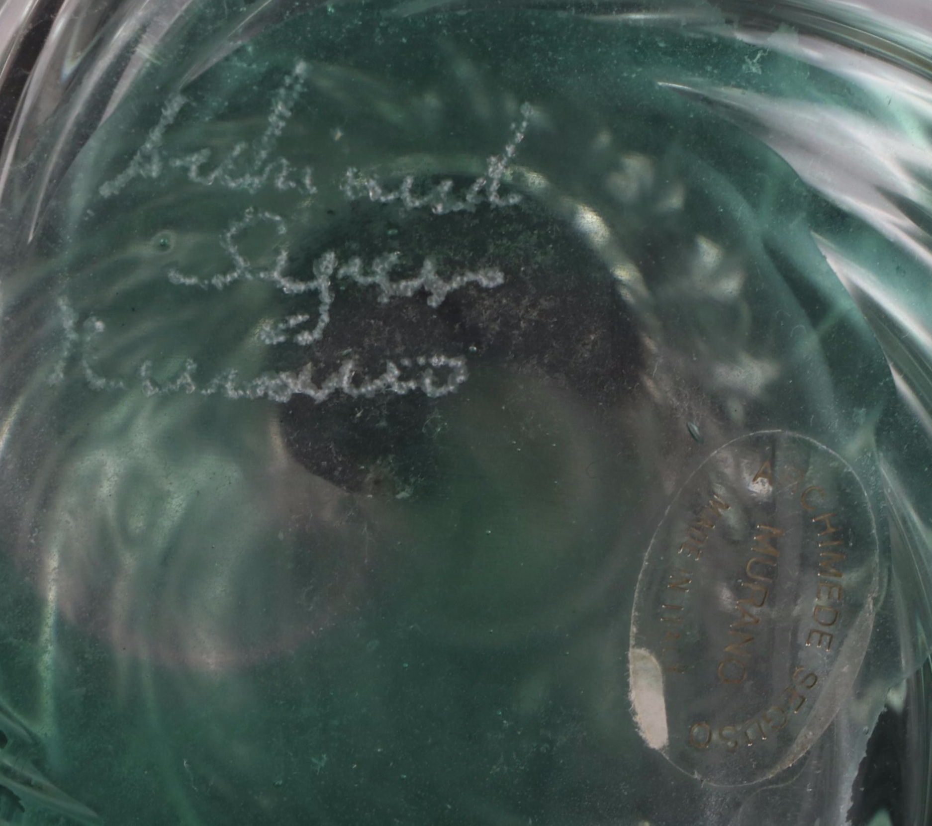 Murano Glass Bud Vase with Other Glass Trinket Box and Assortment of Seashells