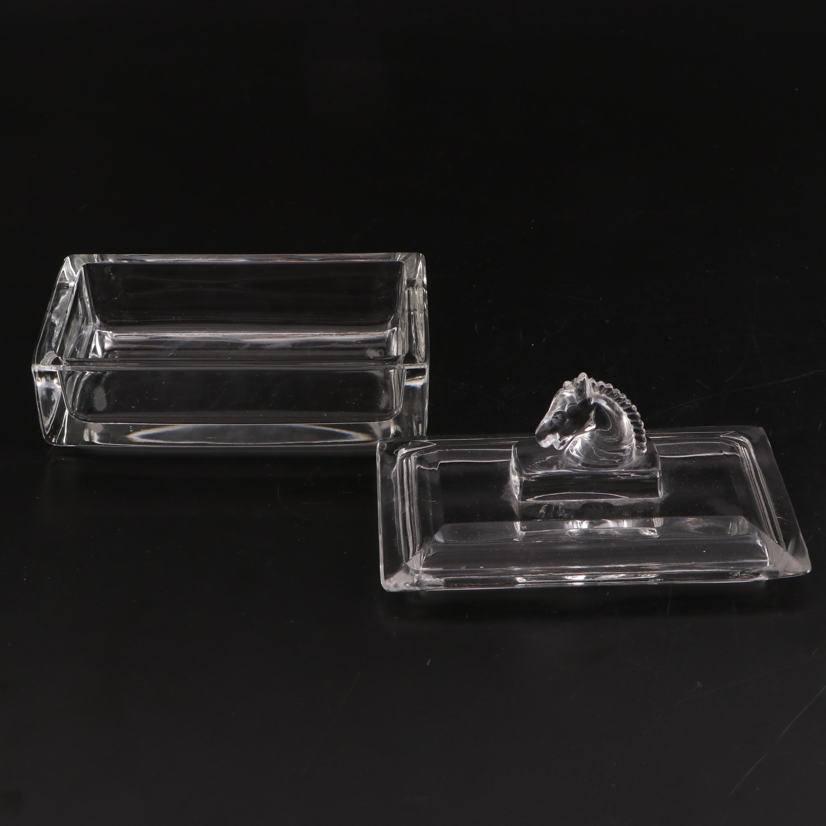 Murano Glass Bud Vase with Other Glass Trinket Box and Assortment of Seashells