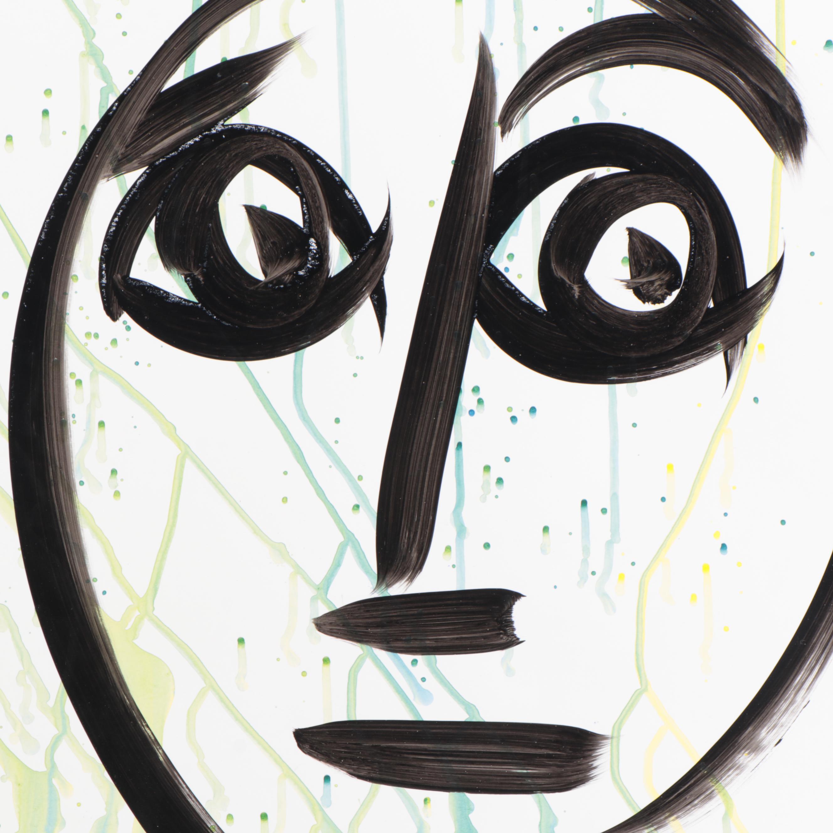 Peter Keil Abstract Acrylic Portrait