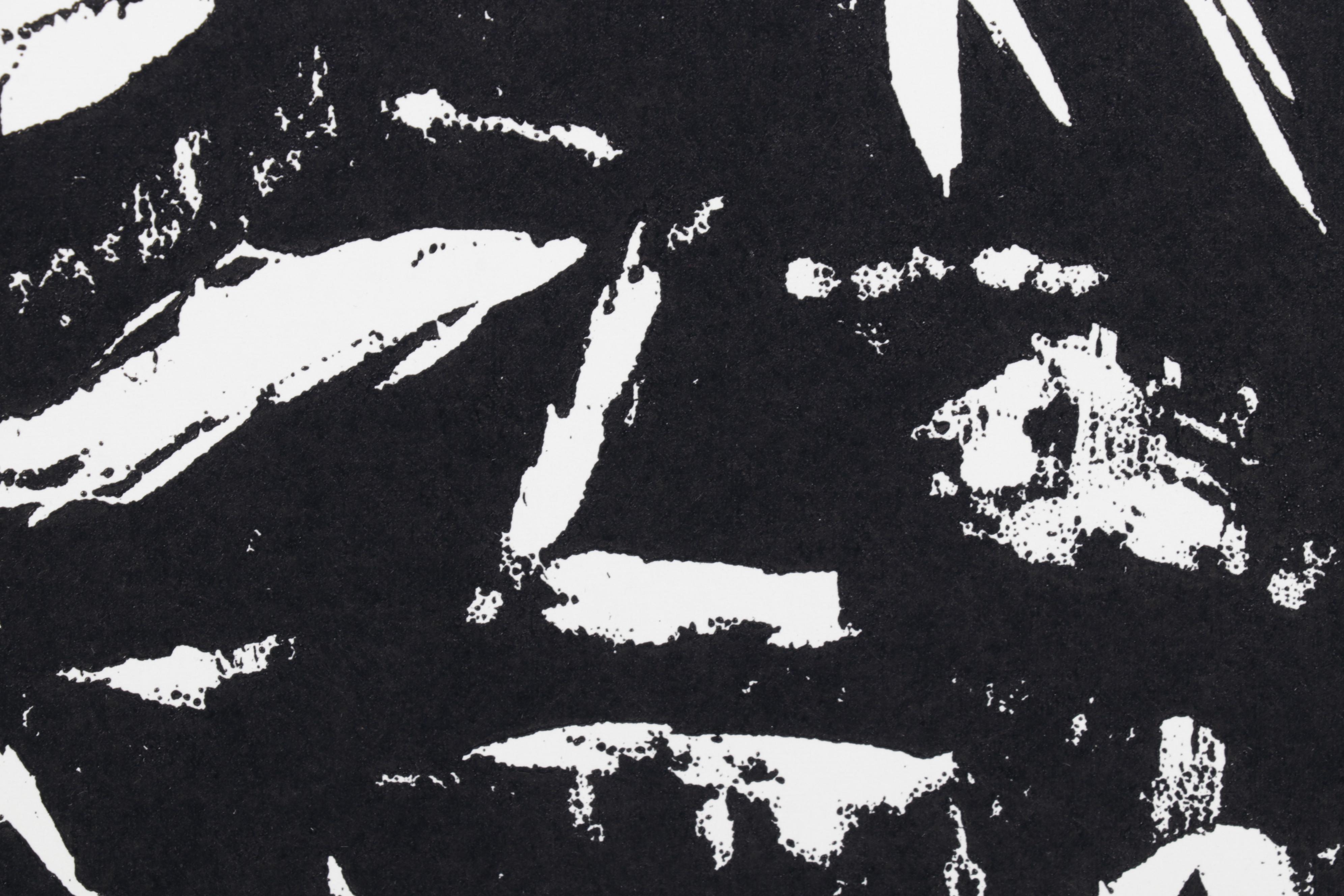 Sidney Chafetz Woodcut "Mountain Landscape," 1971