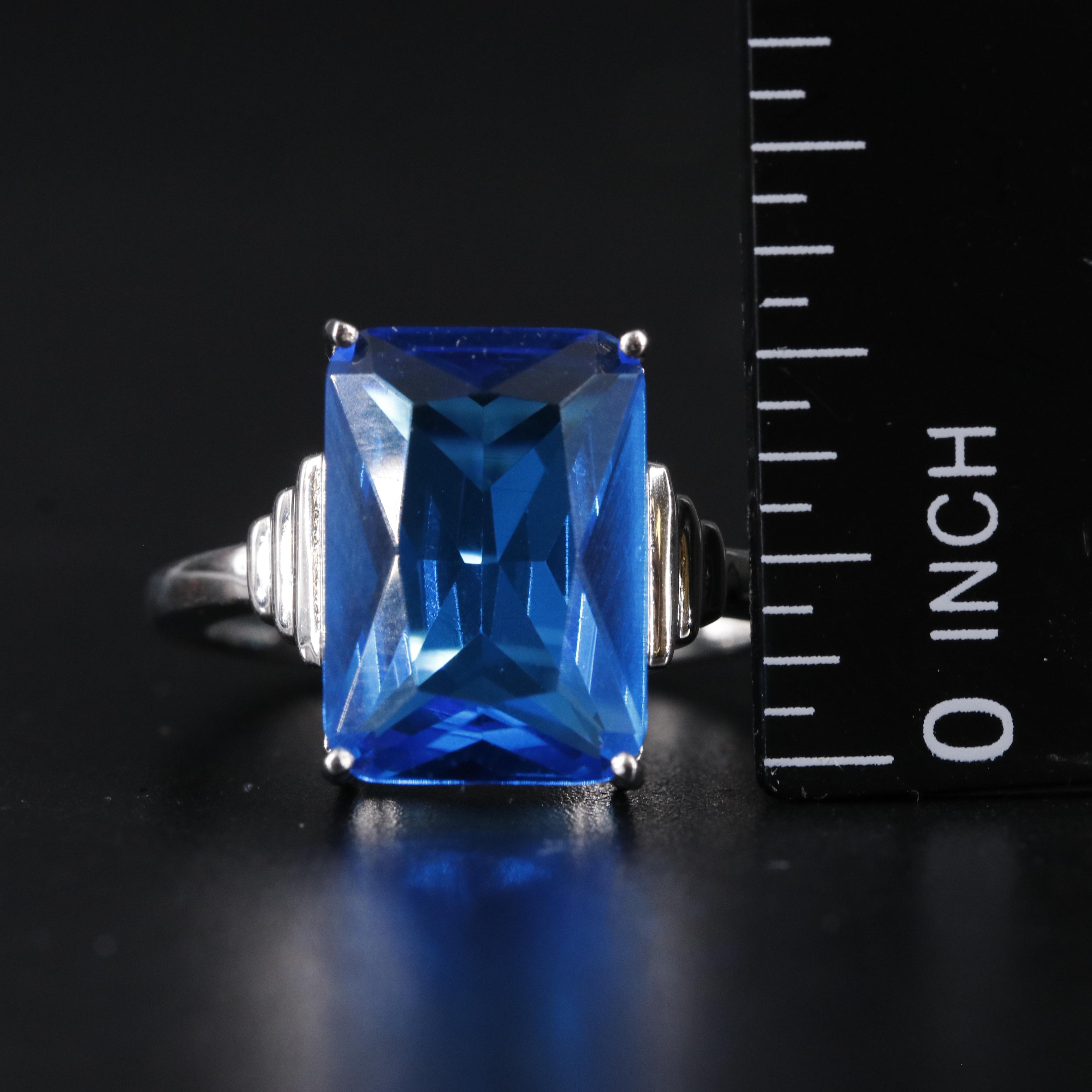 Sterling Silver Topaz Ring