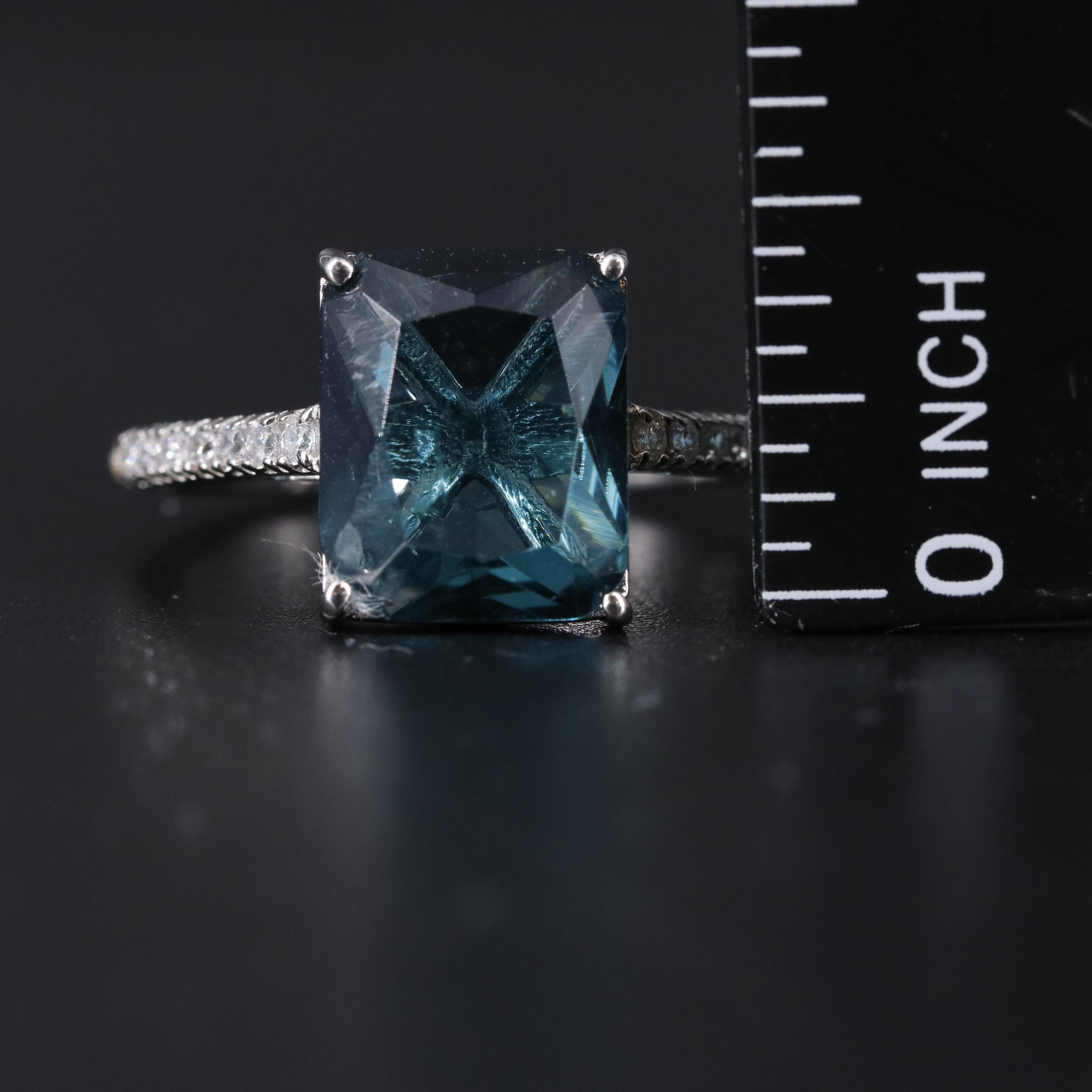 Sterling Silver Ruby and Cubic Zirconia Ring