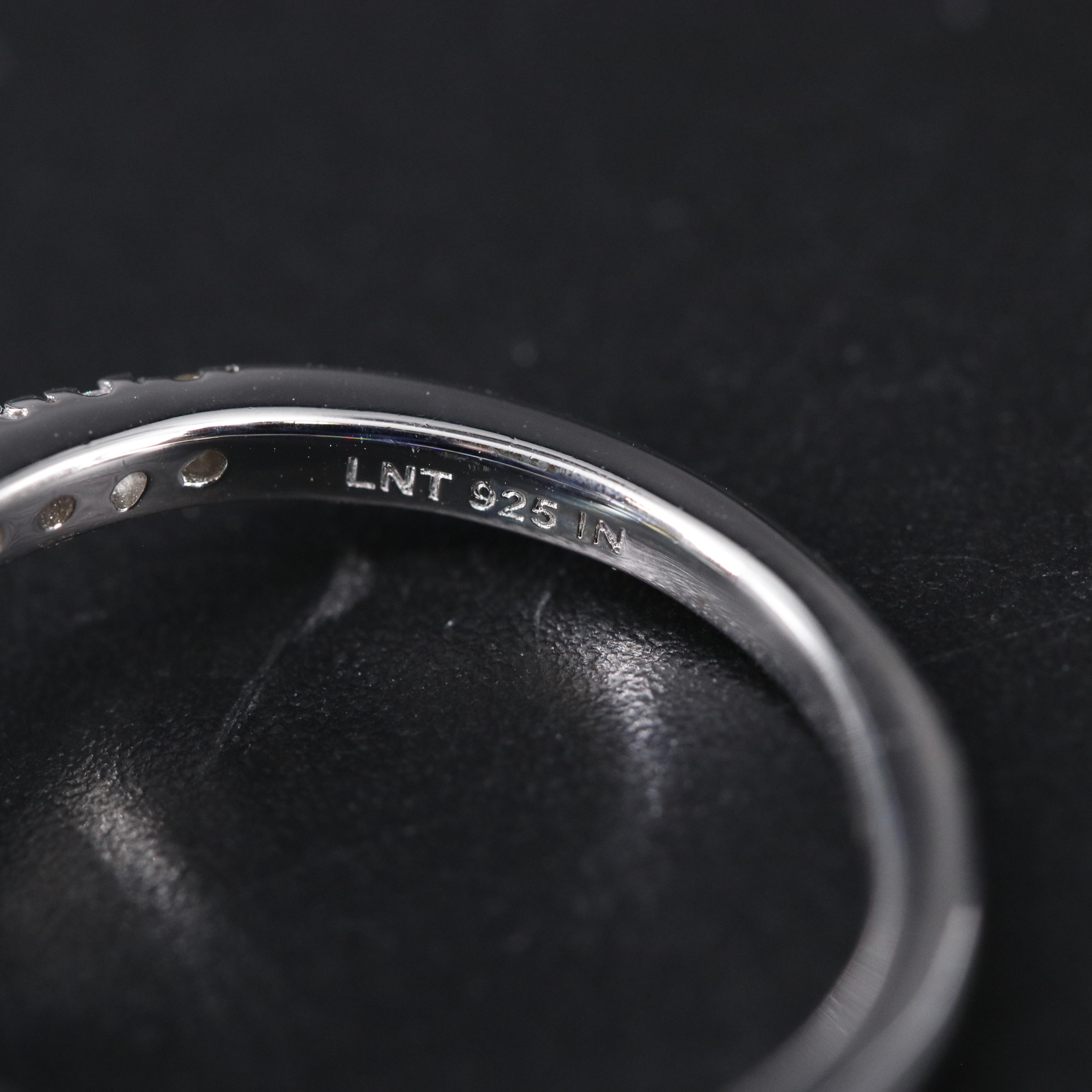 Sterling Silver Ruby and Cubic Zirconia Ring