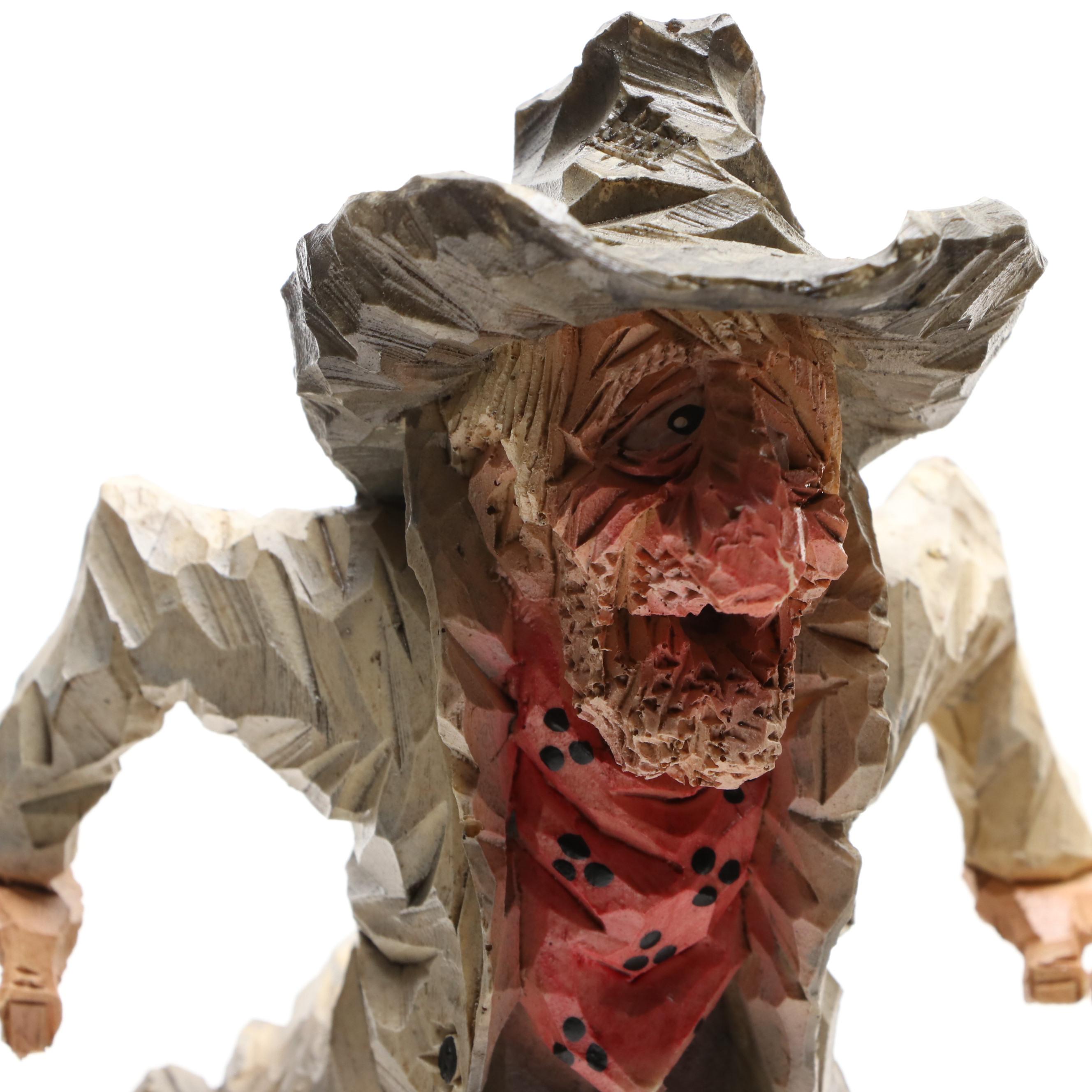 Chris Hammack Spit 'N' Whittle Resin Cowboy Figurines