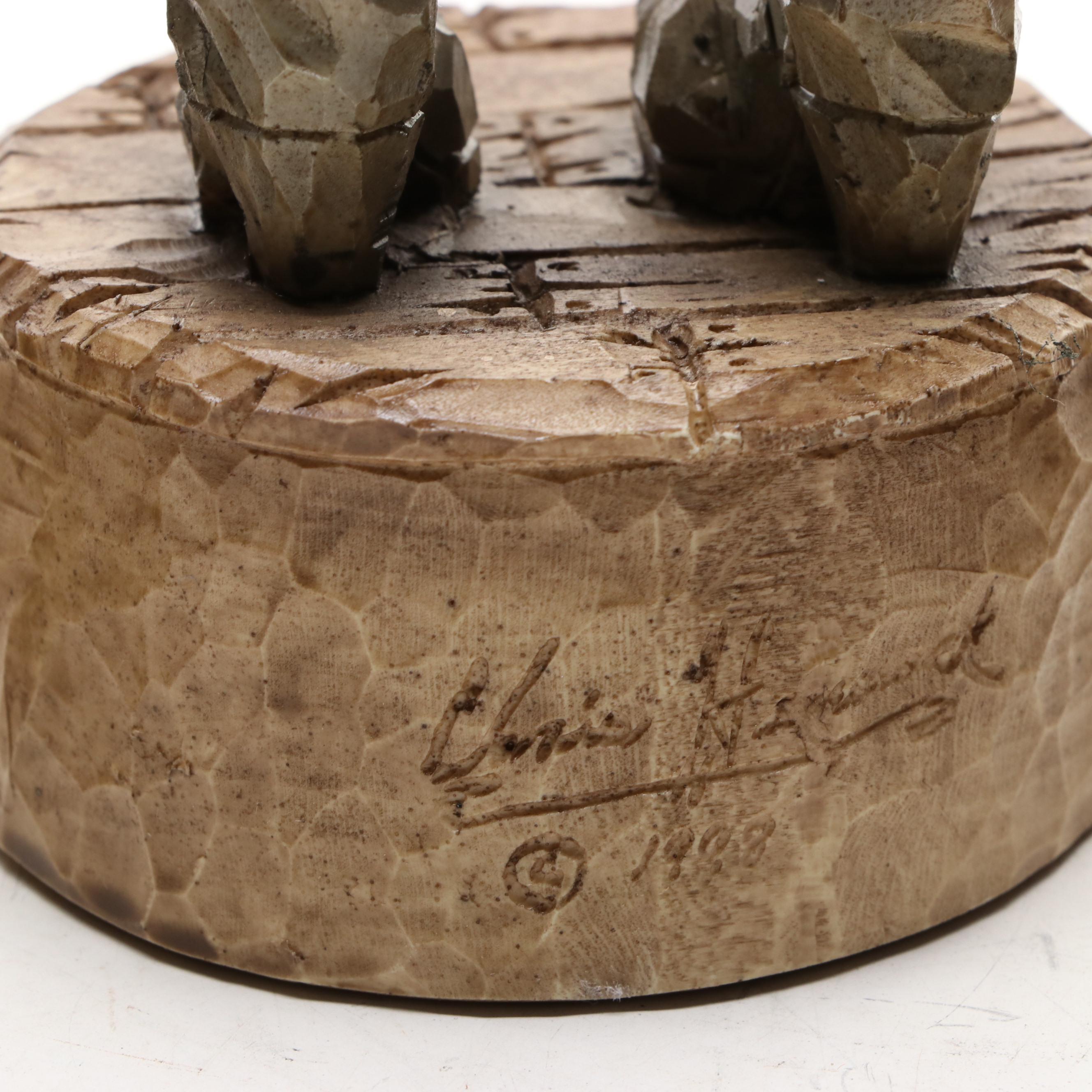 Chris Hammack Spit 'N' Whittle Resin Cowboy Figurines