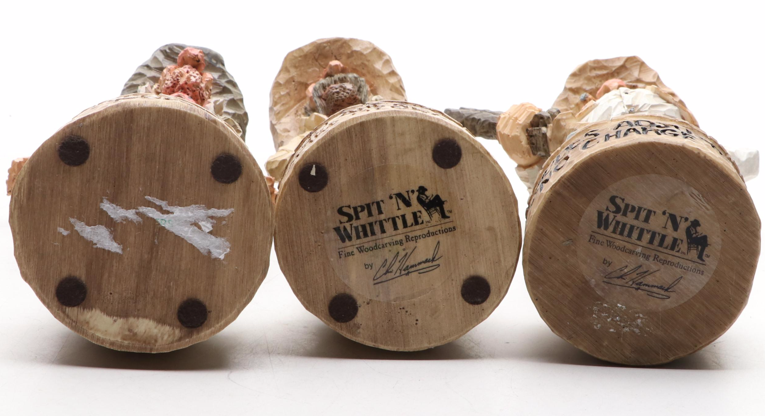 Chris Hammack Spit 'N' Whittle Resin Cowboy Figurines