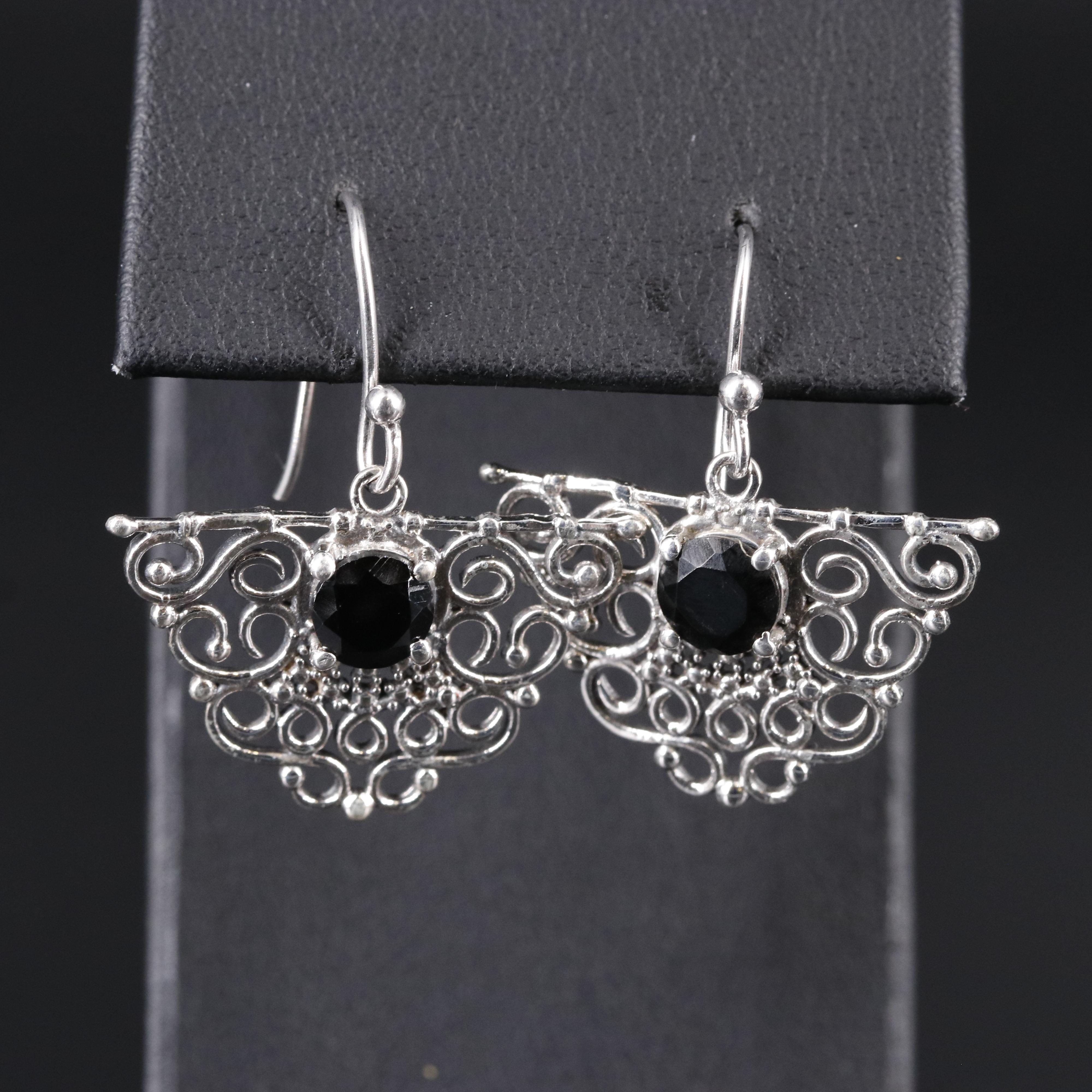 Sterling Silver Gemstone Earrings