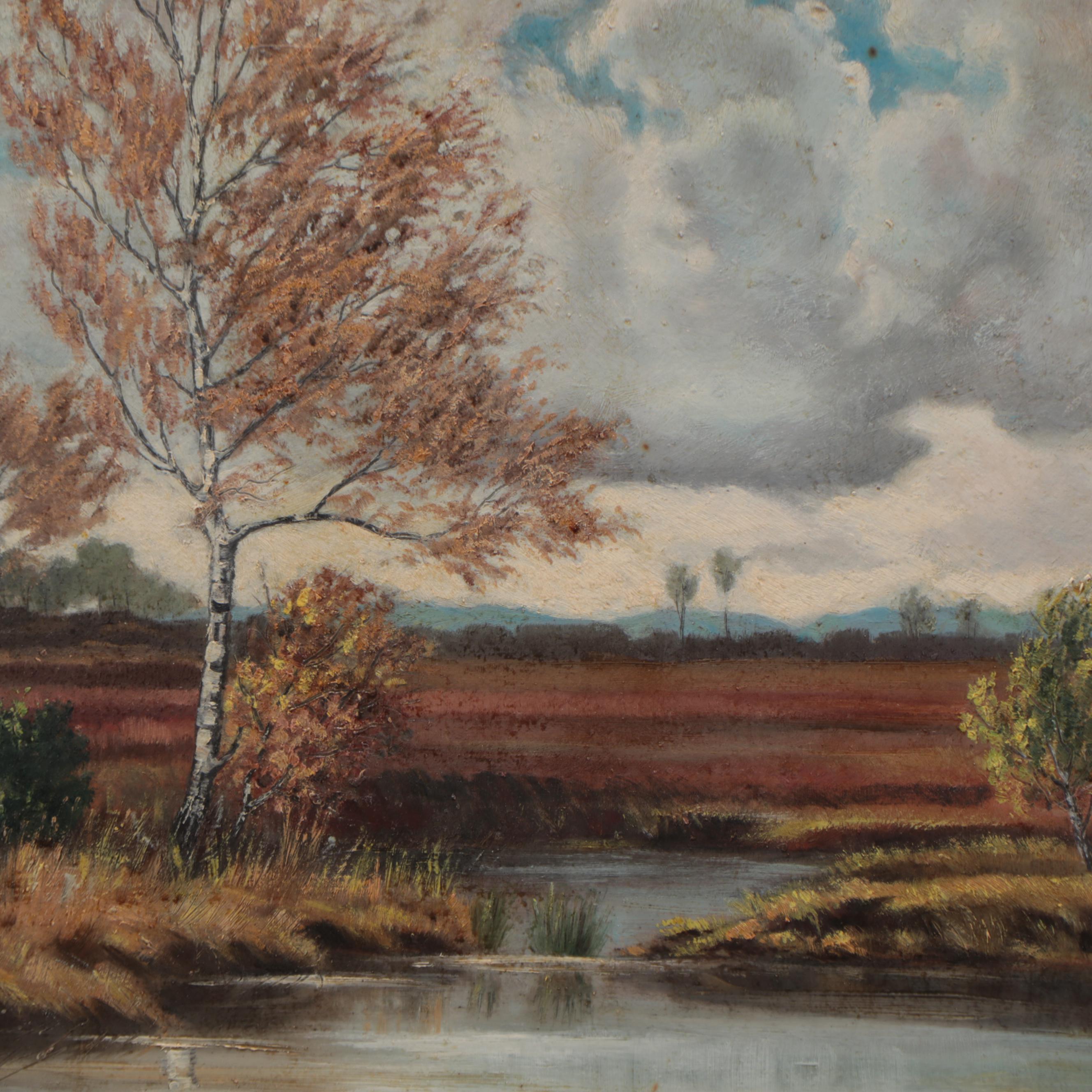 Lanscape Oil Painting of Creek