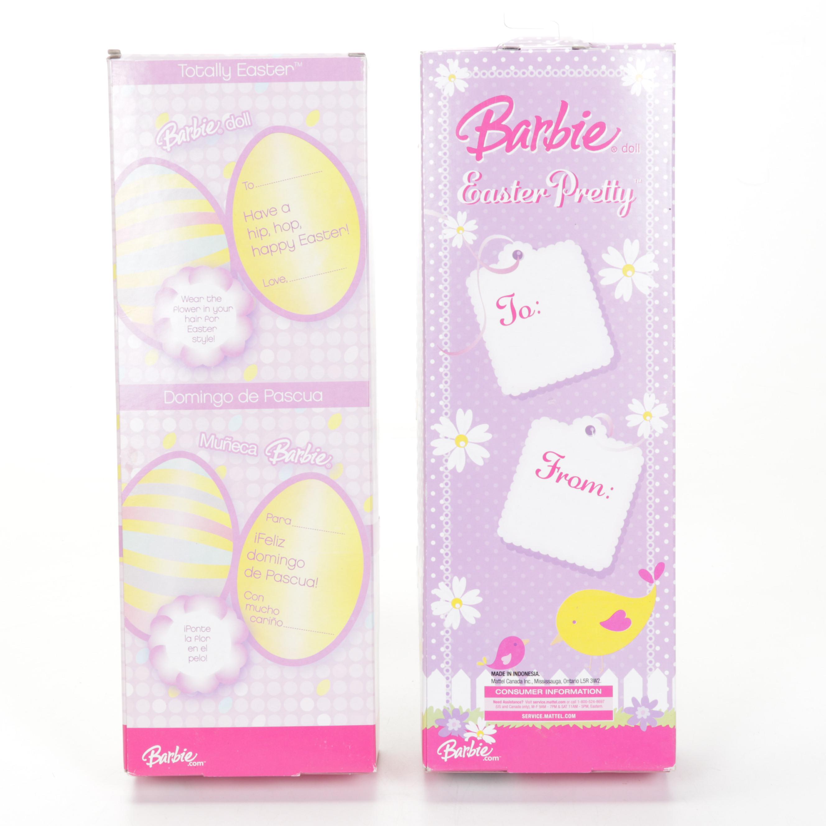 Mattel Barbies Featuring "2008 Holiday Barbie" & Pizza Hut Franchise Accessories