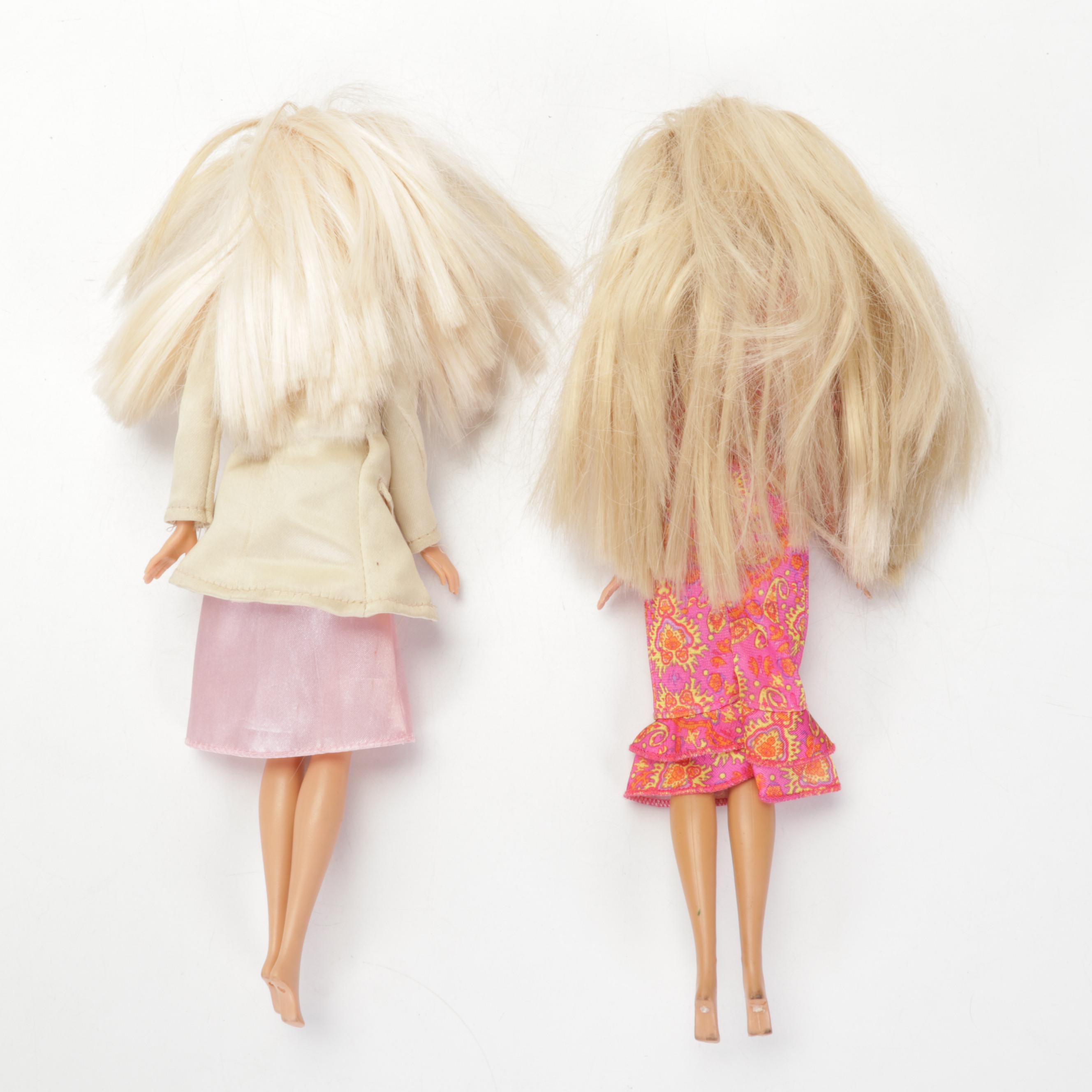 Mattel Barbies Featuring "2008 Holiday Barbie" & Pizza Hut Franchise Accessories