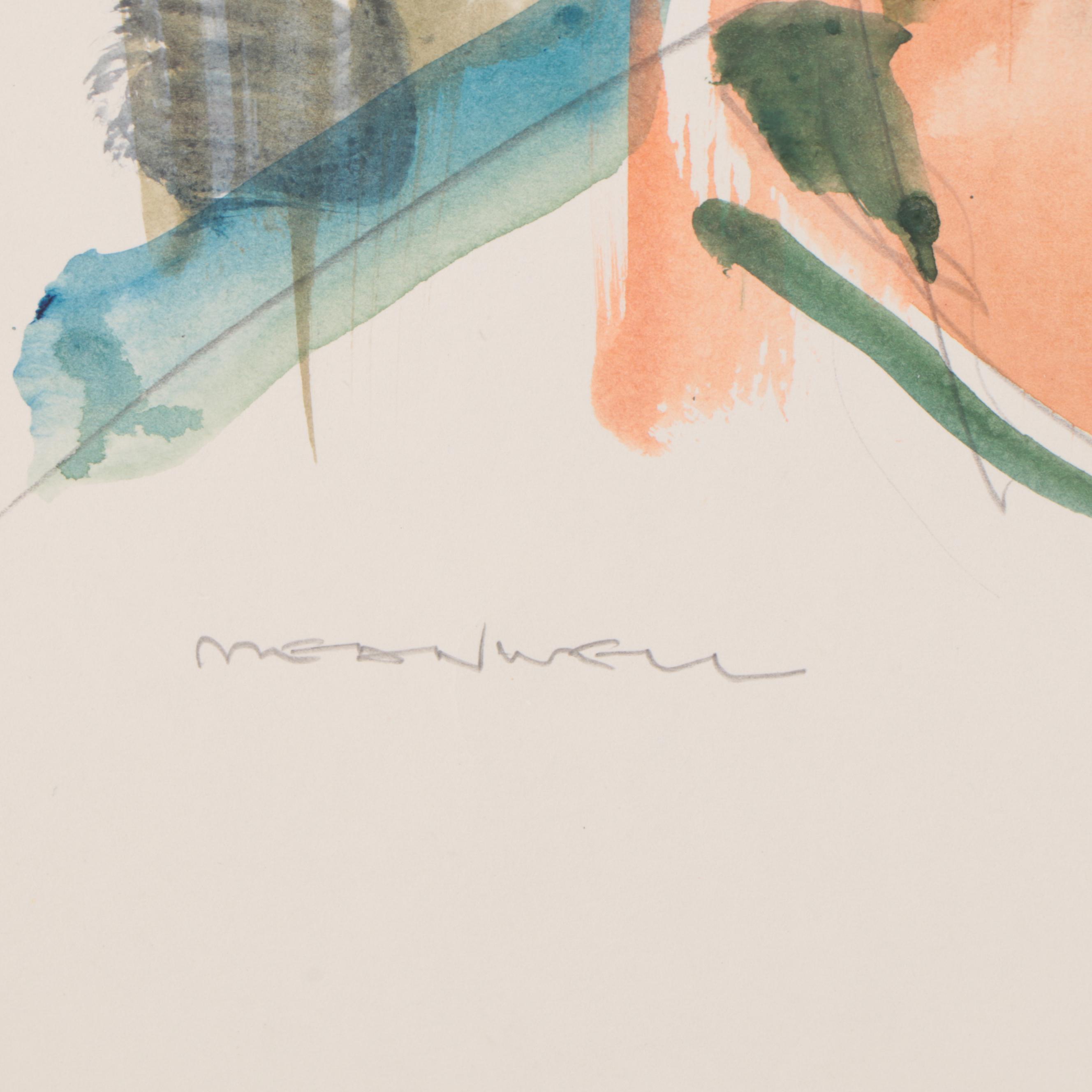 Jack Meanwell Watercolor Painting of Portrait