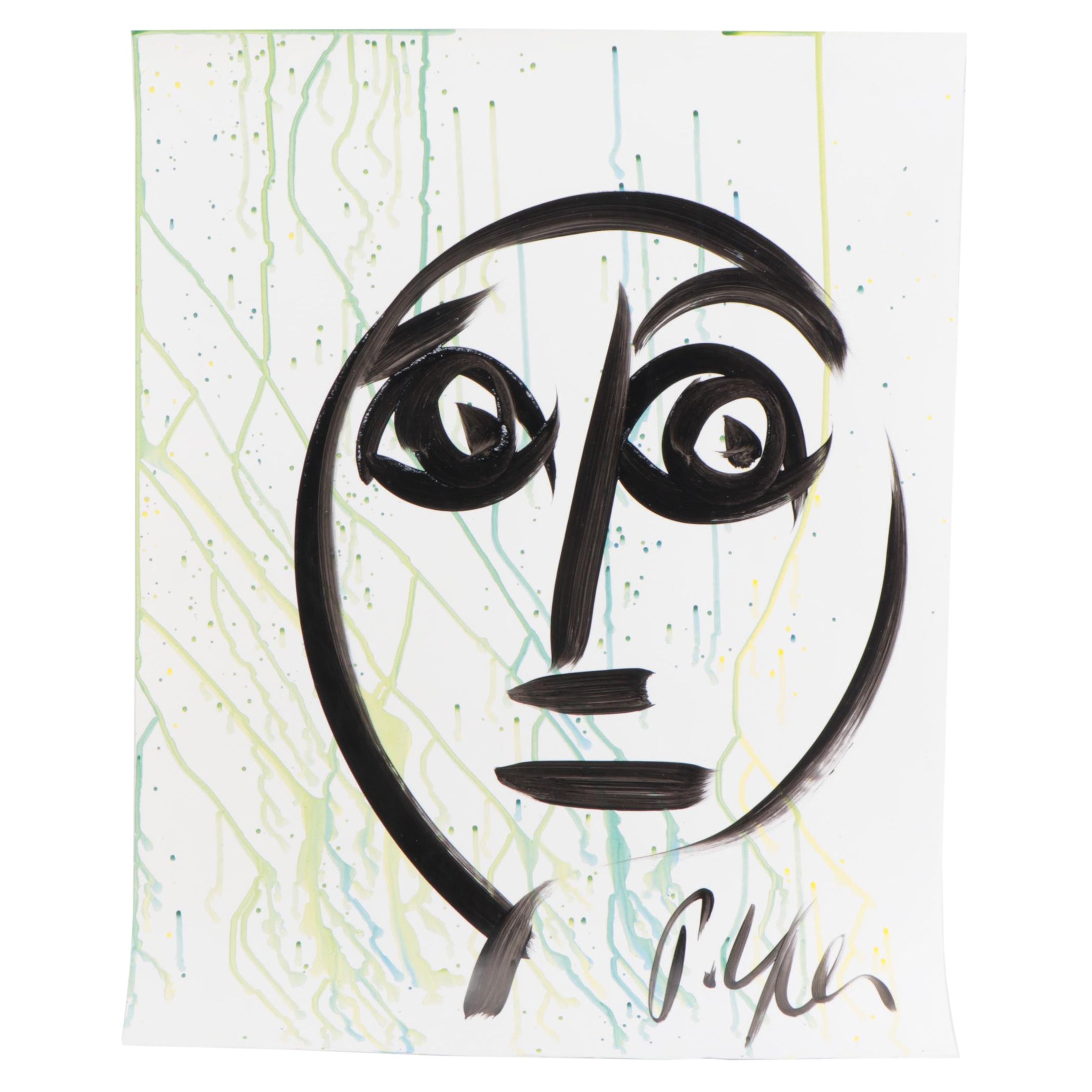 Peter Keil Abstract Acrylic Portrait