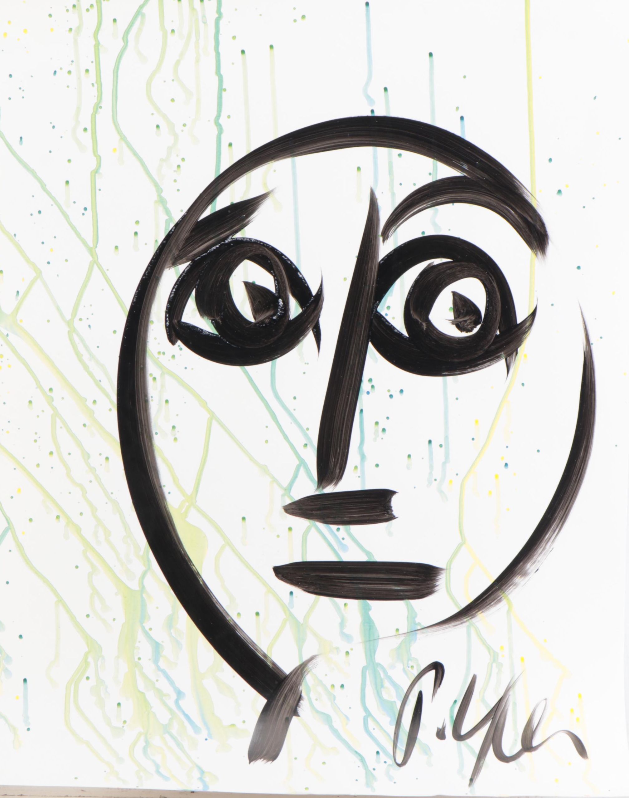 Peter Keil Abstract Acrylic Portrait