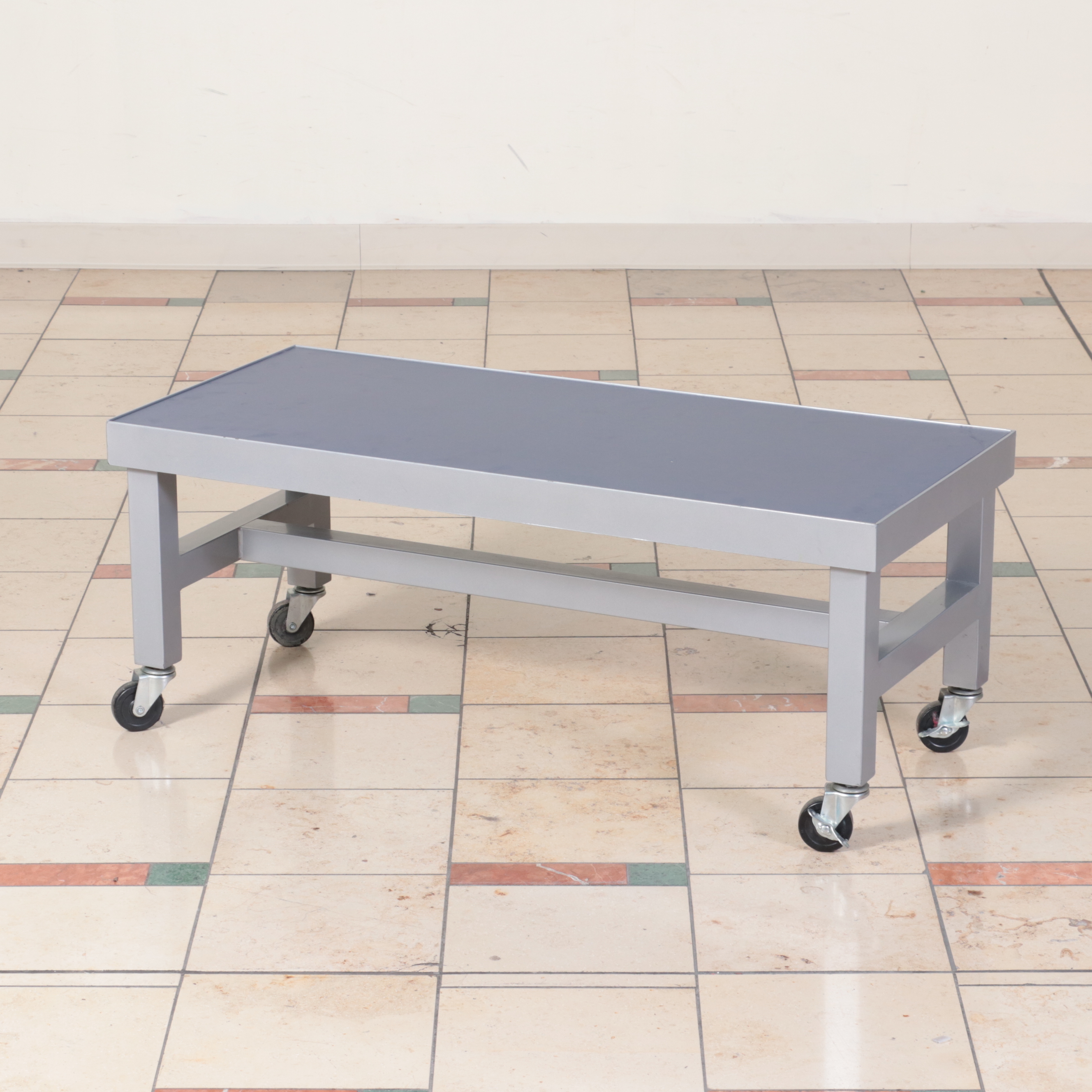 Mobile 2 Tiered Display Table and Nesting Table