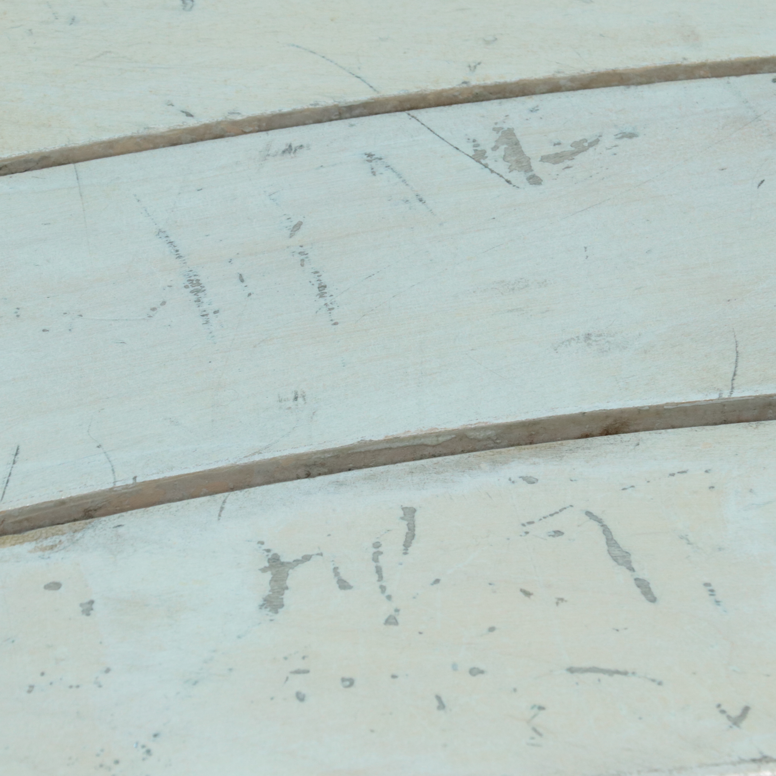 Pair of Large Curved Wood Benches