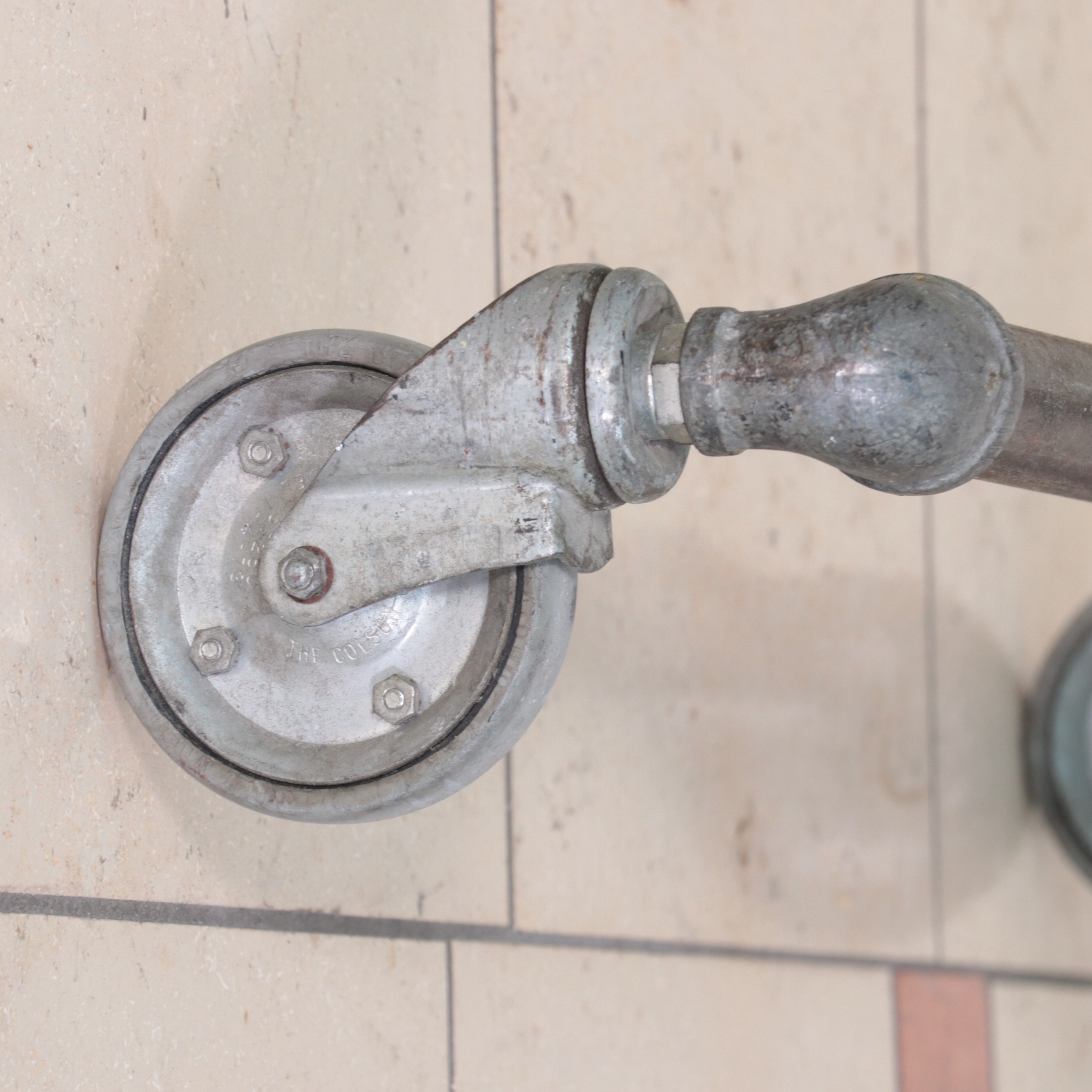 Three Metal Rolling Clothing Display Racks