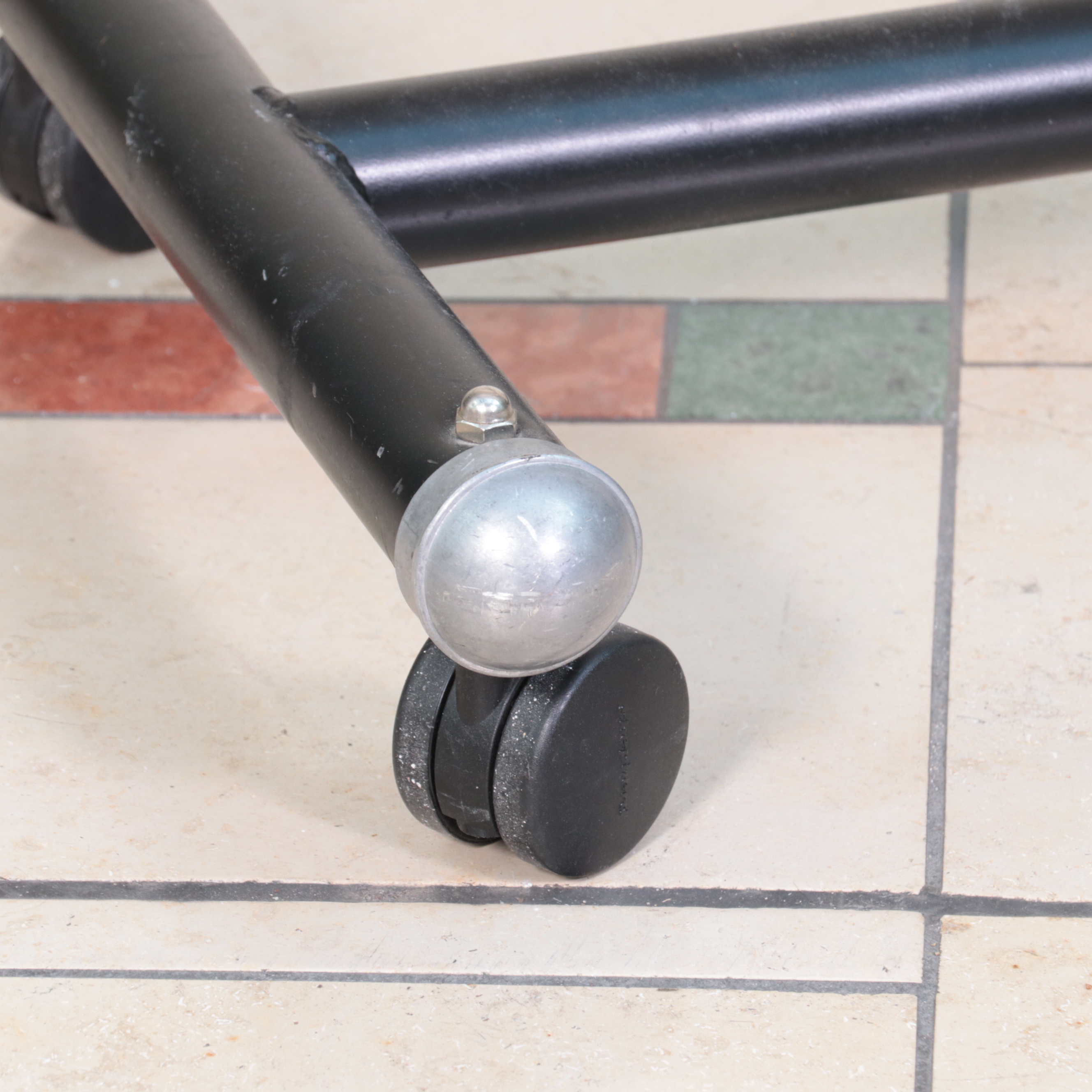 Three Metal Rolling Clothing Display Racks