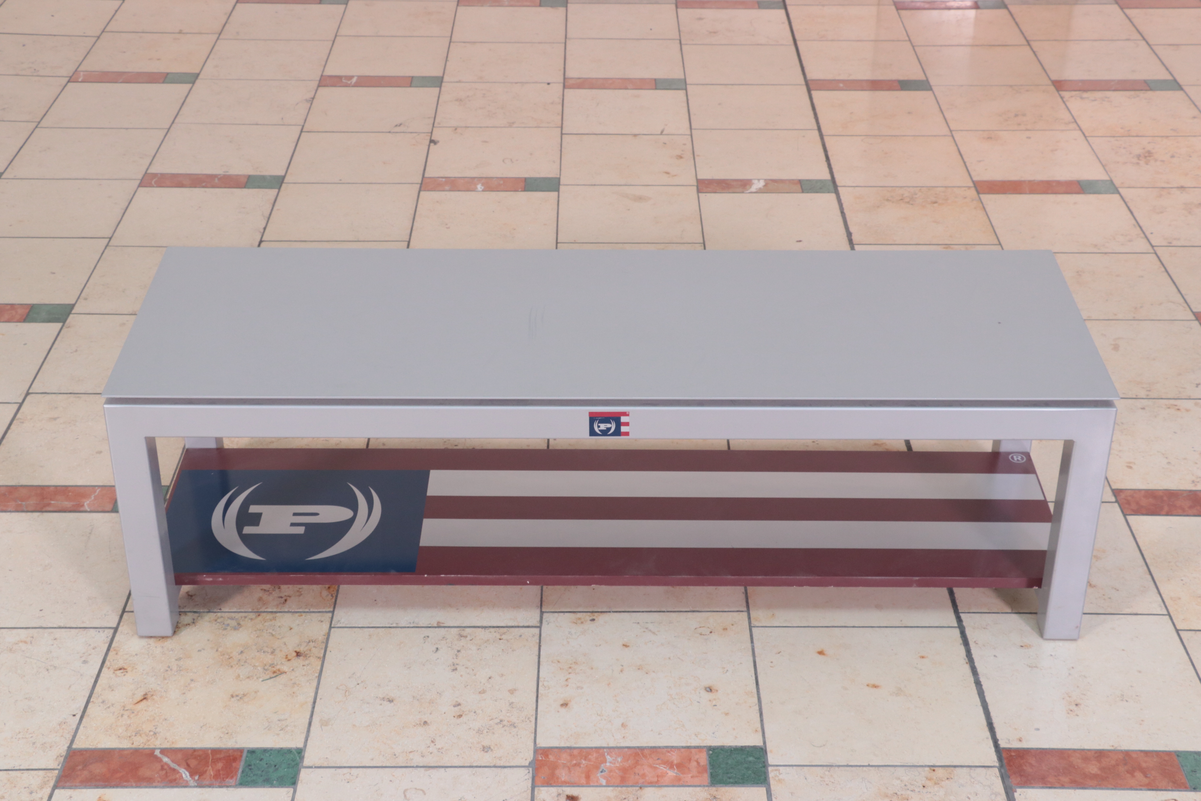 Three Phat Farm Metal Display Tables