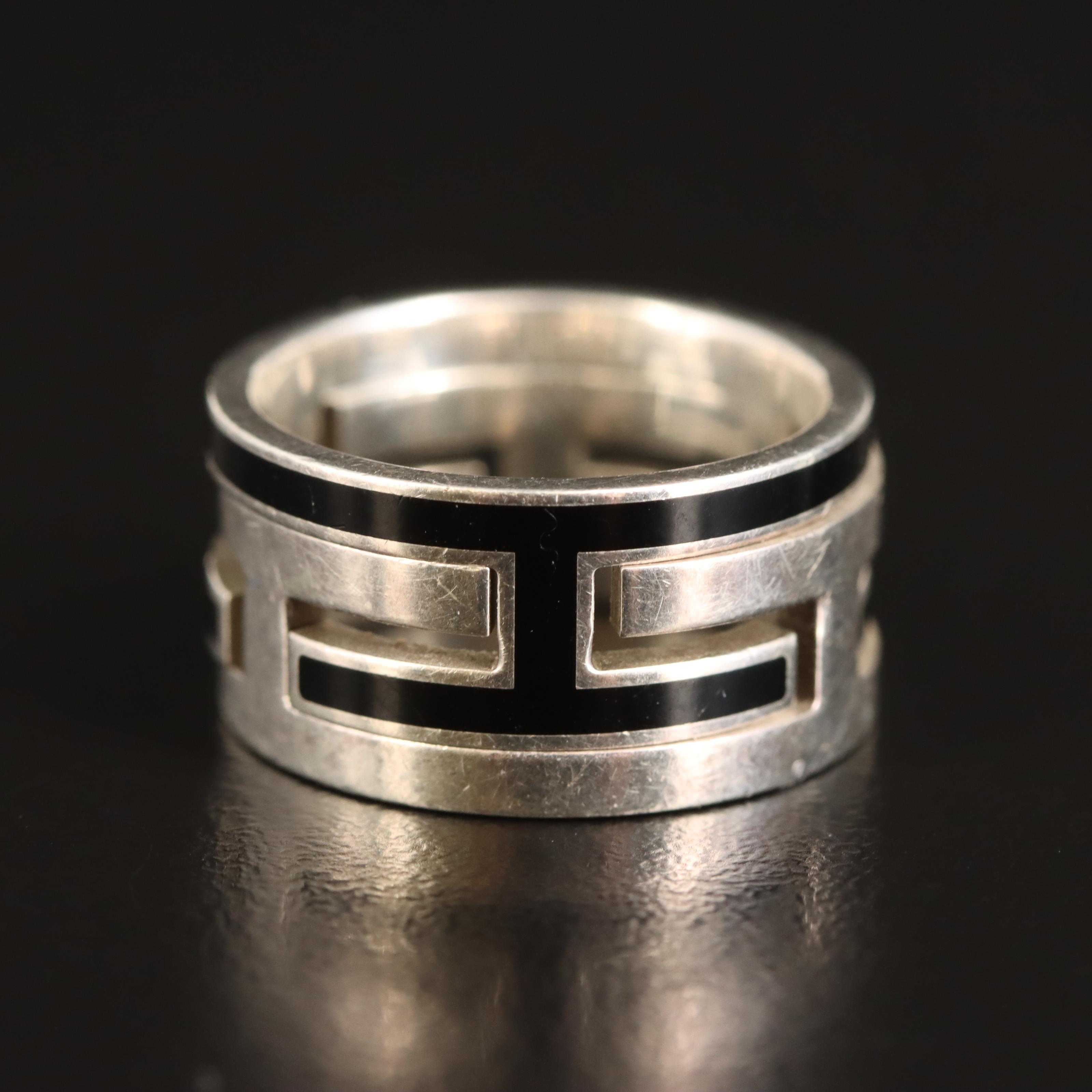 Hermès Sterling H Ring