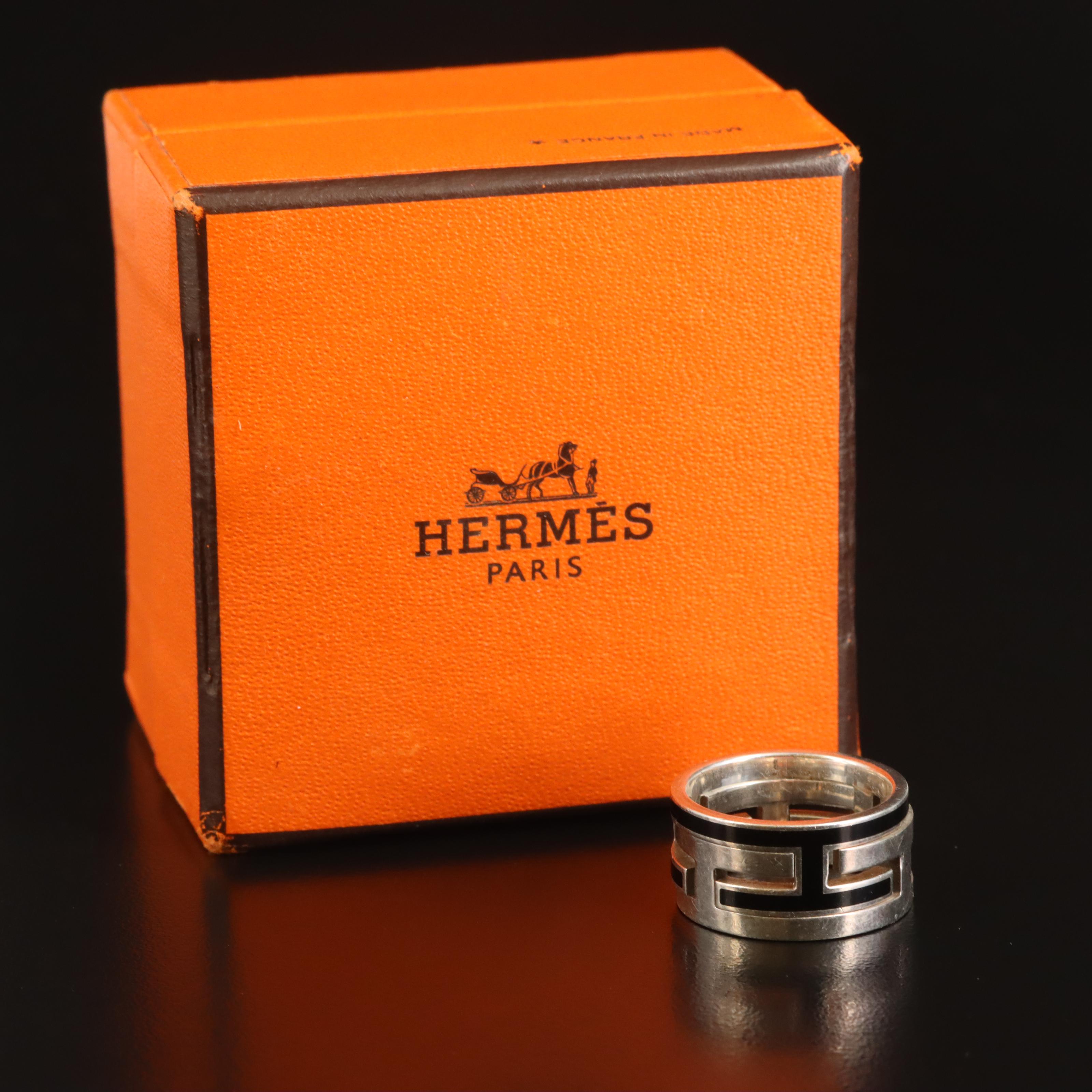 Hermès Sterling H Ring
