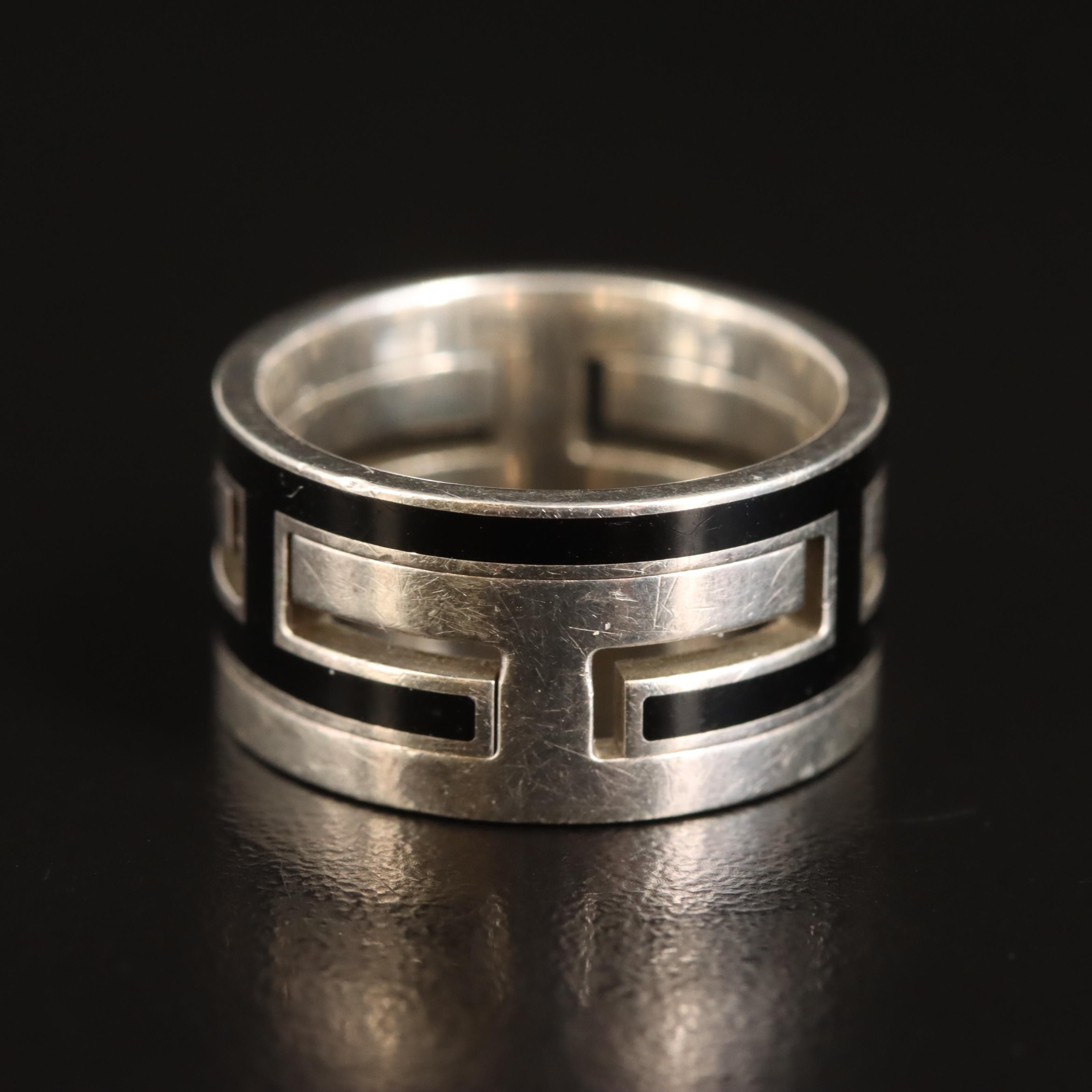 Hermès Sterling H Ring