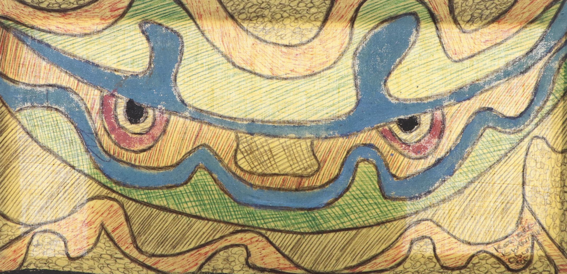 Kayode Buraimoh Abstract Mixed Media Painting