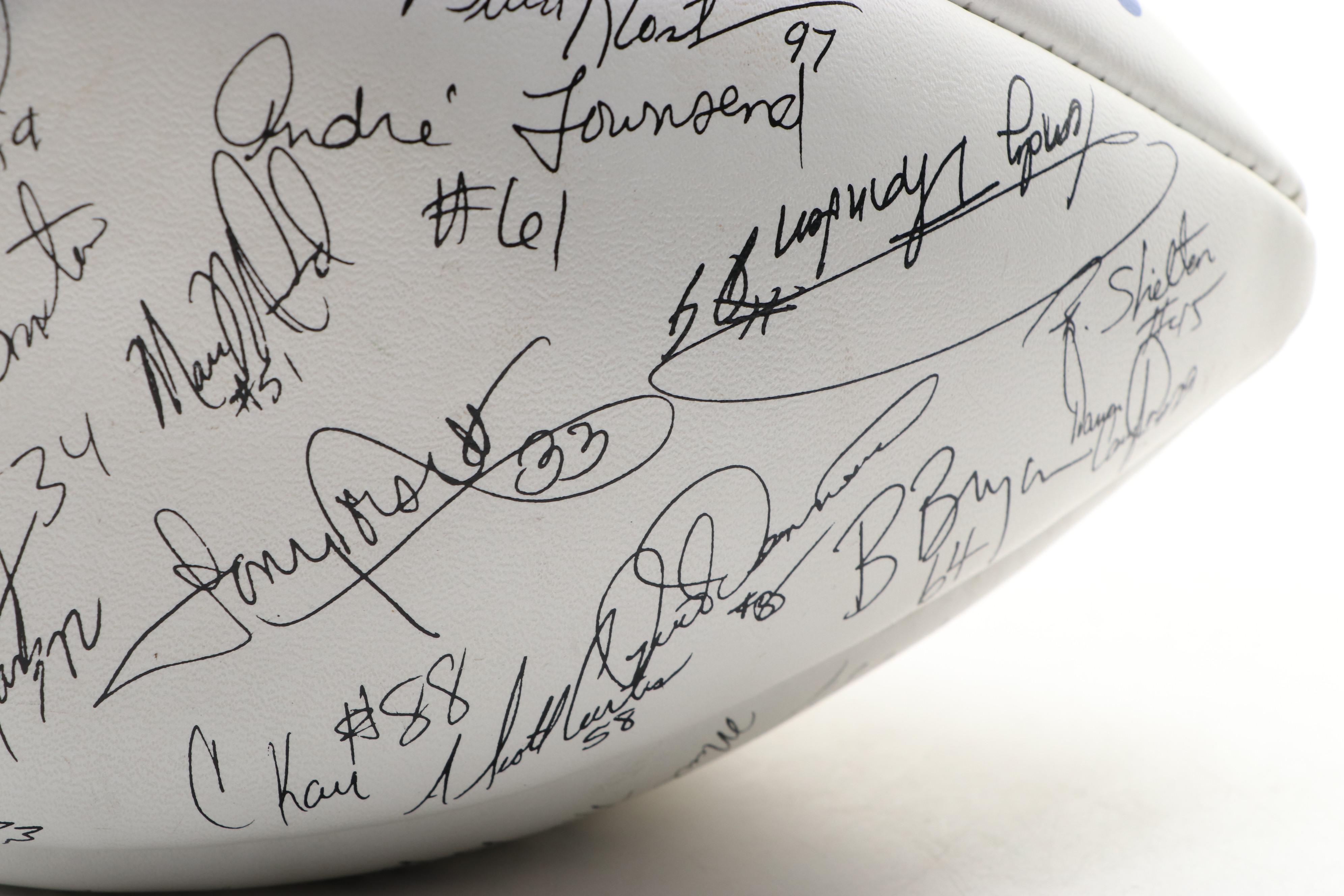 John Elway Signed Denver Broncos Throwback Royal Blue Football Helmet, Football