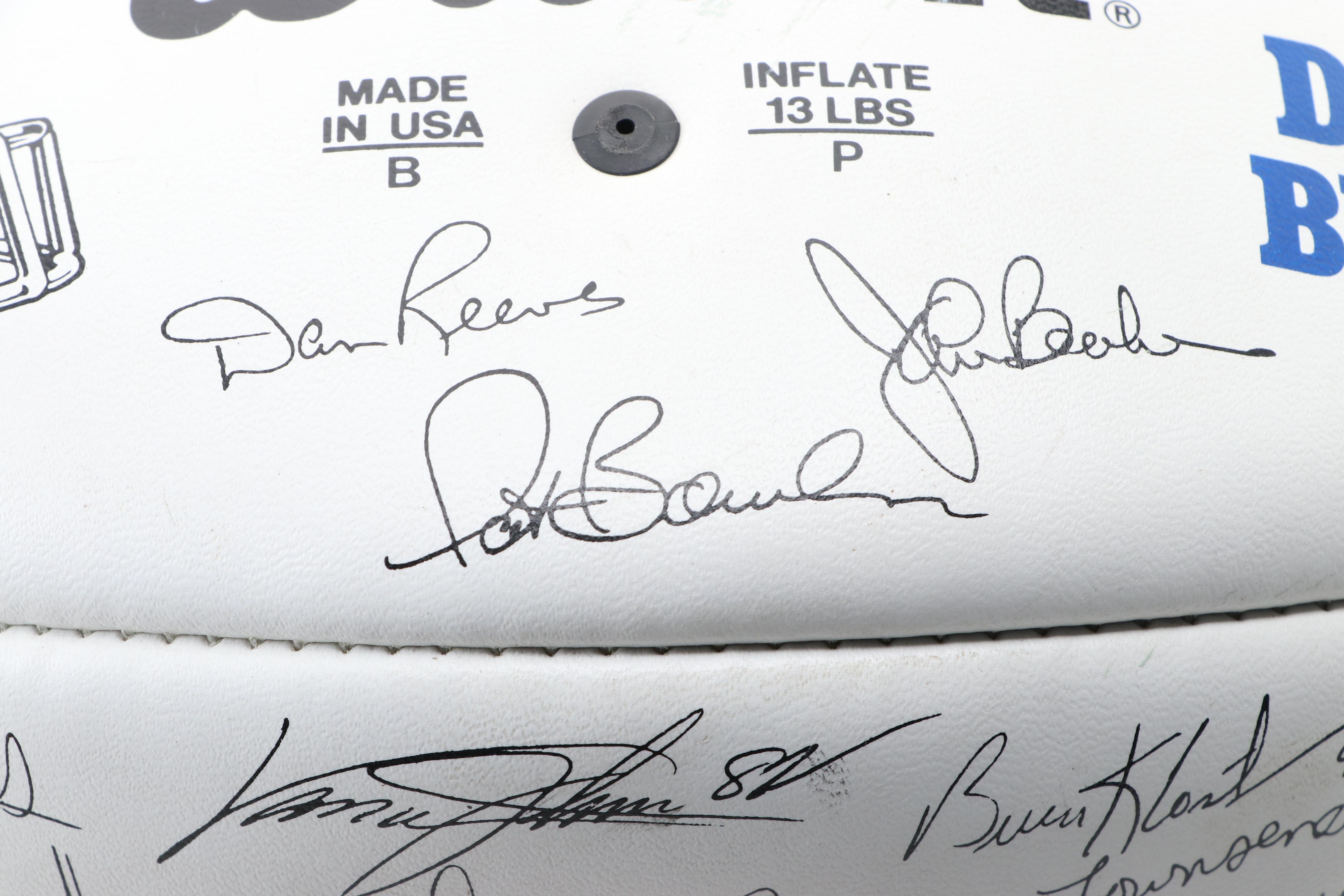 John Elway Signed Denver Broncos Throwback Royal Blue Football Helmet, Football