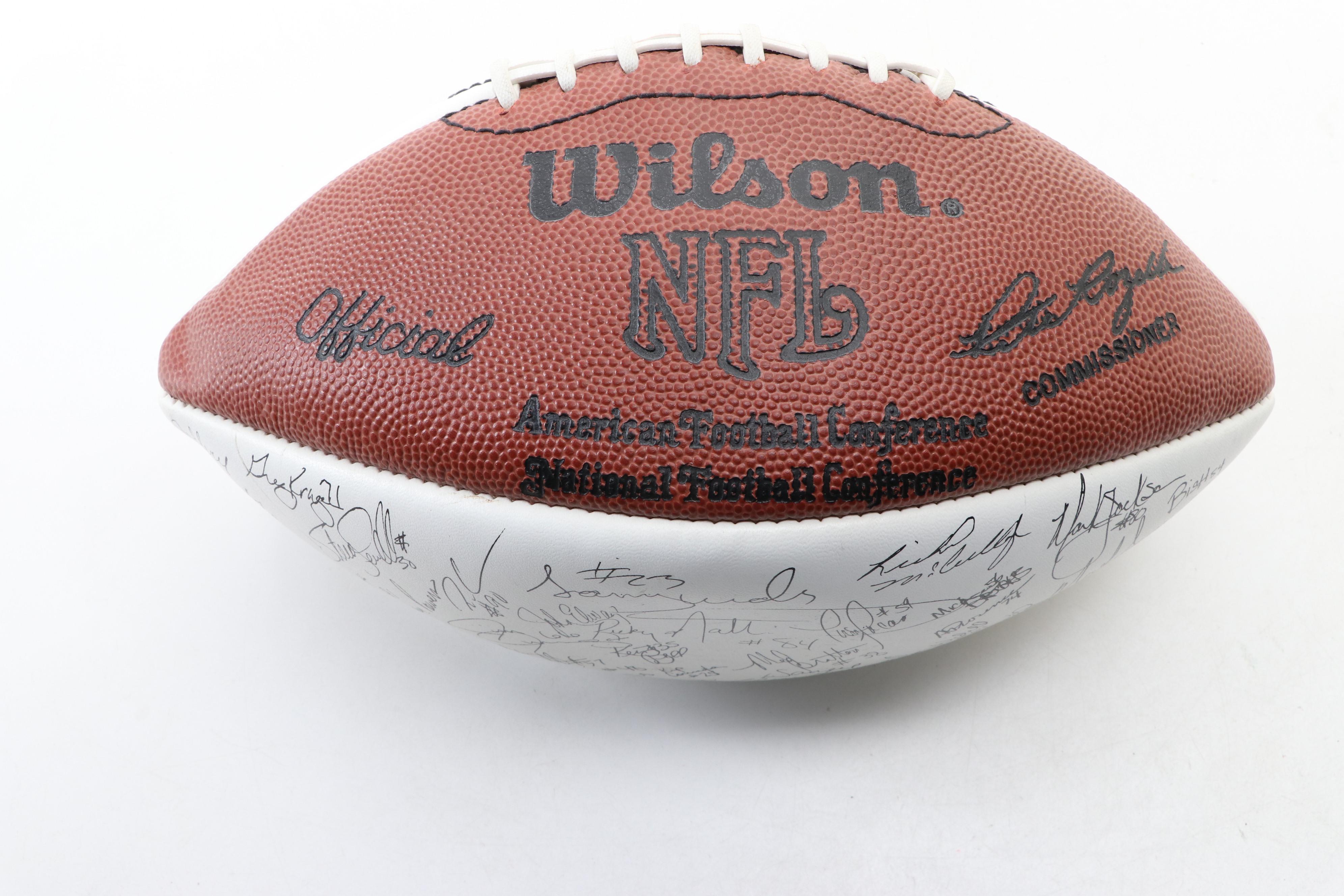 John Elway Signed Denver Broncos Throwback Royal Blue Football Helmet, Football