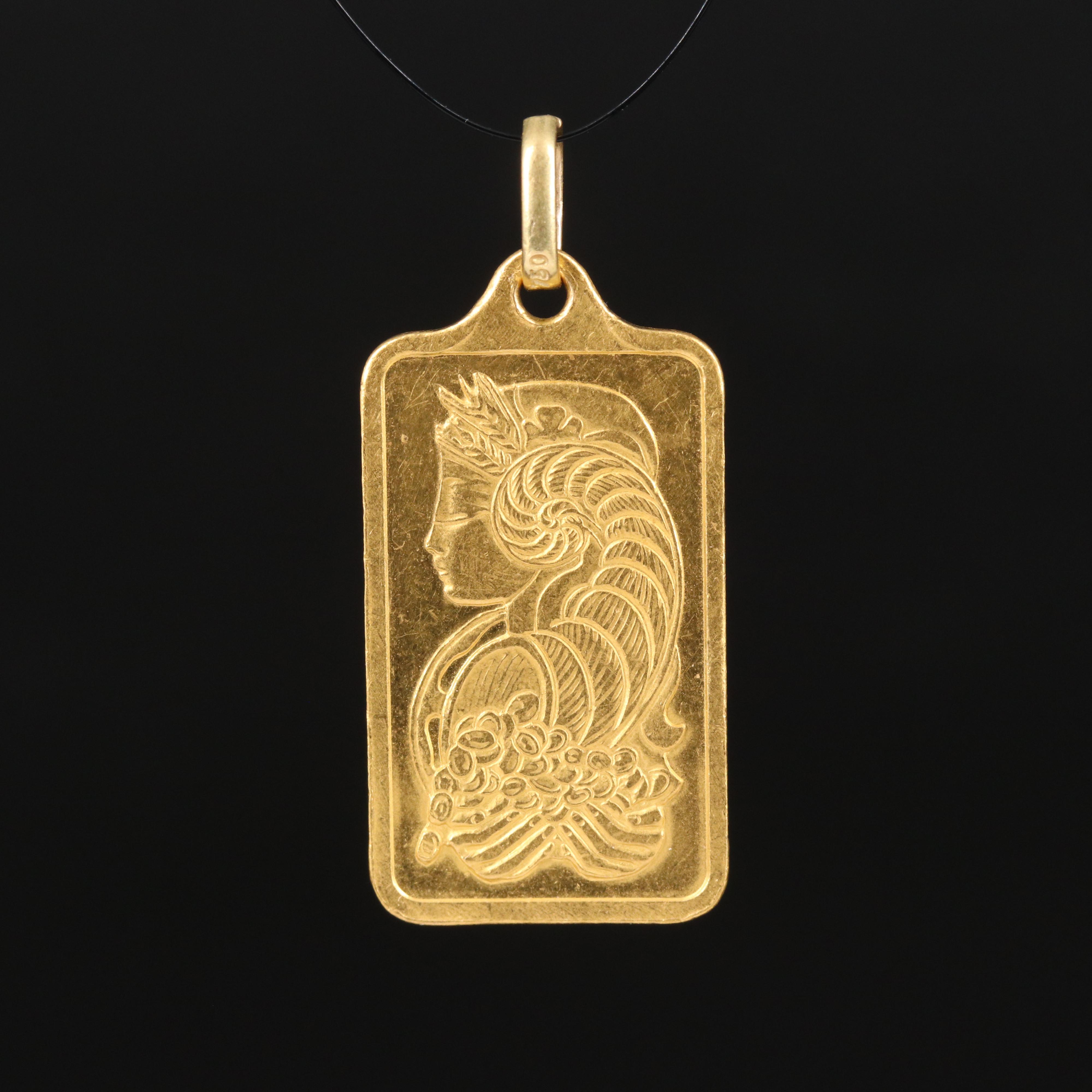 24K Credit Suisse 5g Ingot Pendant