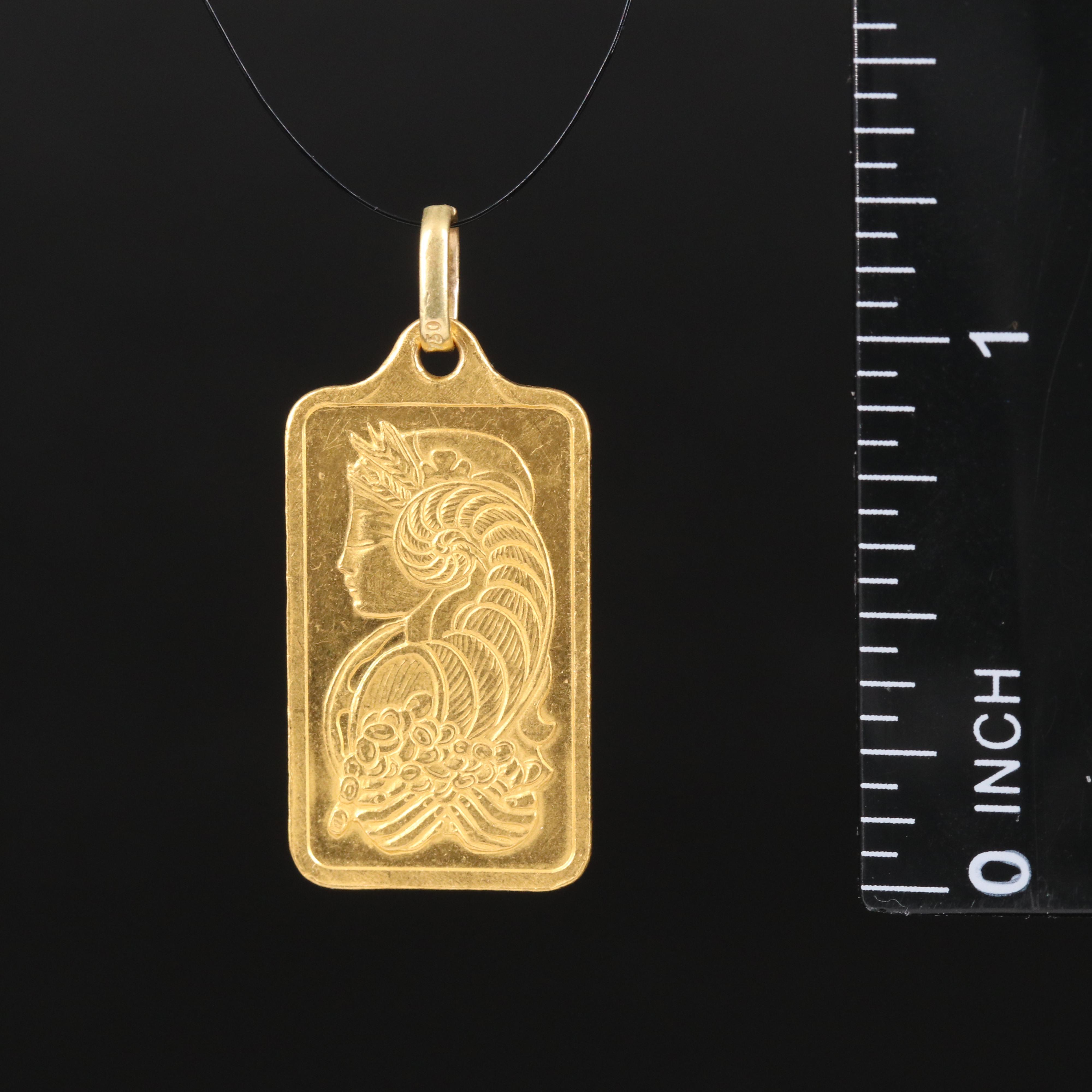 24K Credit Suisse 5g Ingot Pendant