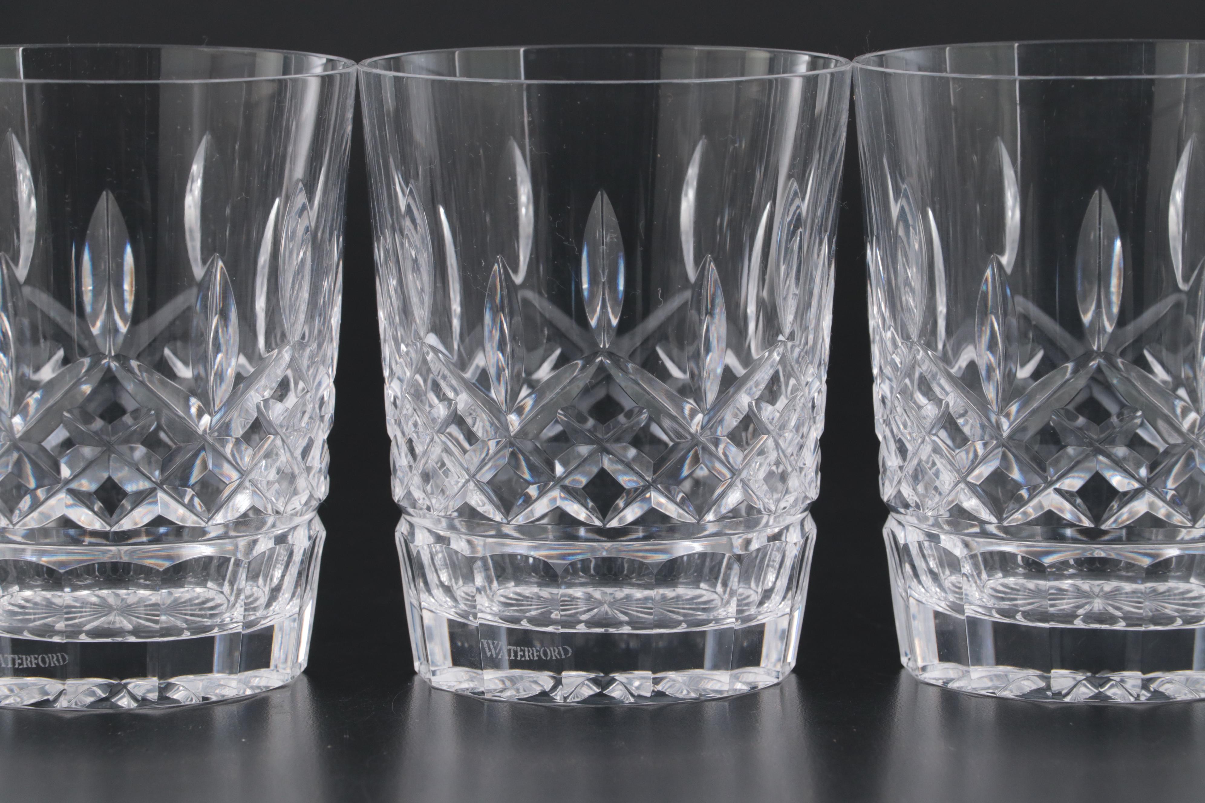 Waterford Crystal "Lismore" Double Old Fashioned Glasses