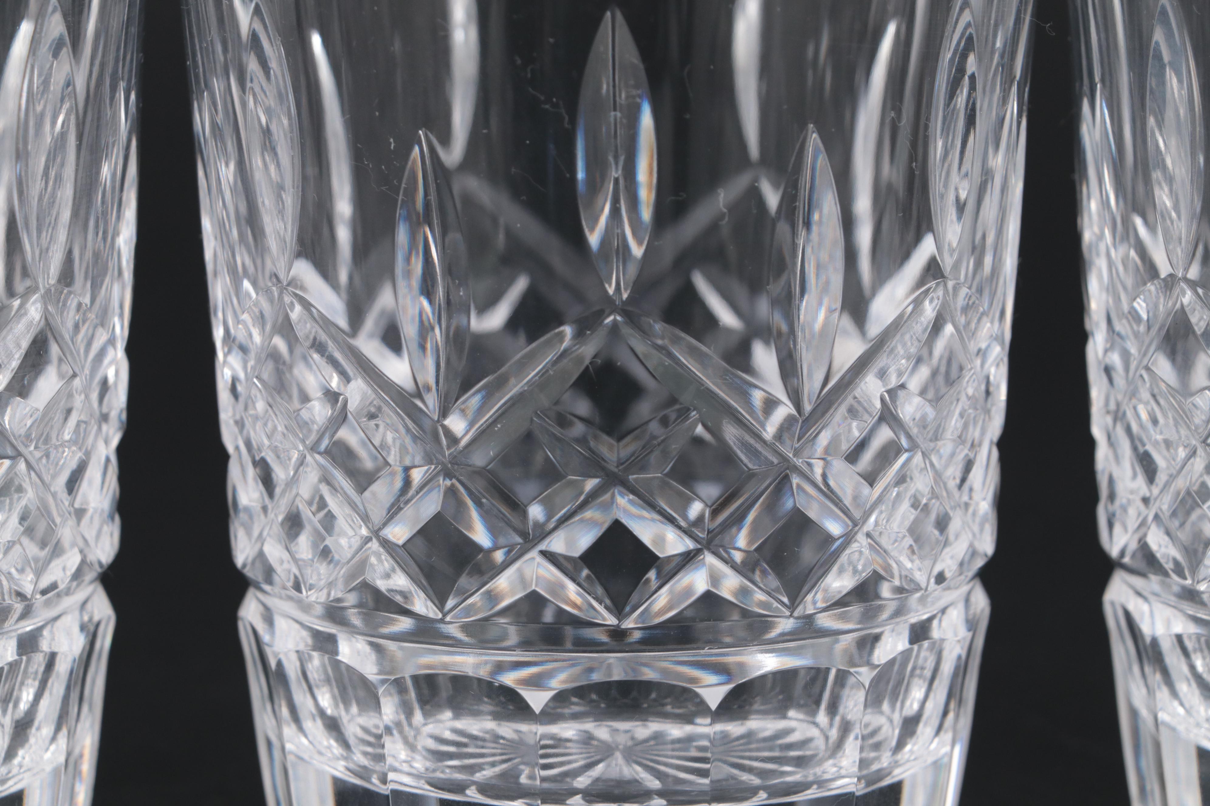 Waterford Crystal "Lismore" Double Old Fashioned Glasses