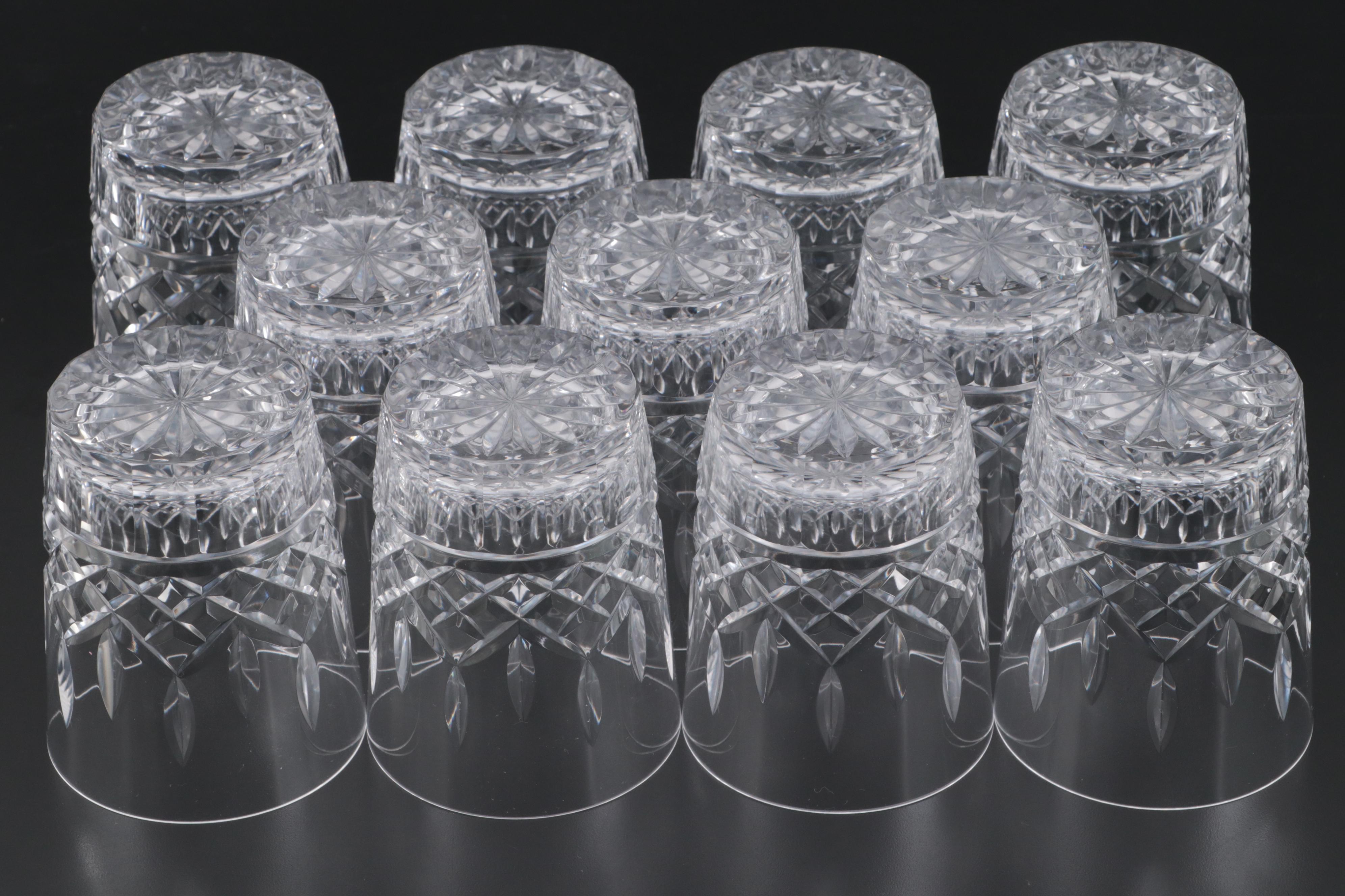 Waterford Crystal "Lismore" Double Old Fashioned Glasses