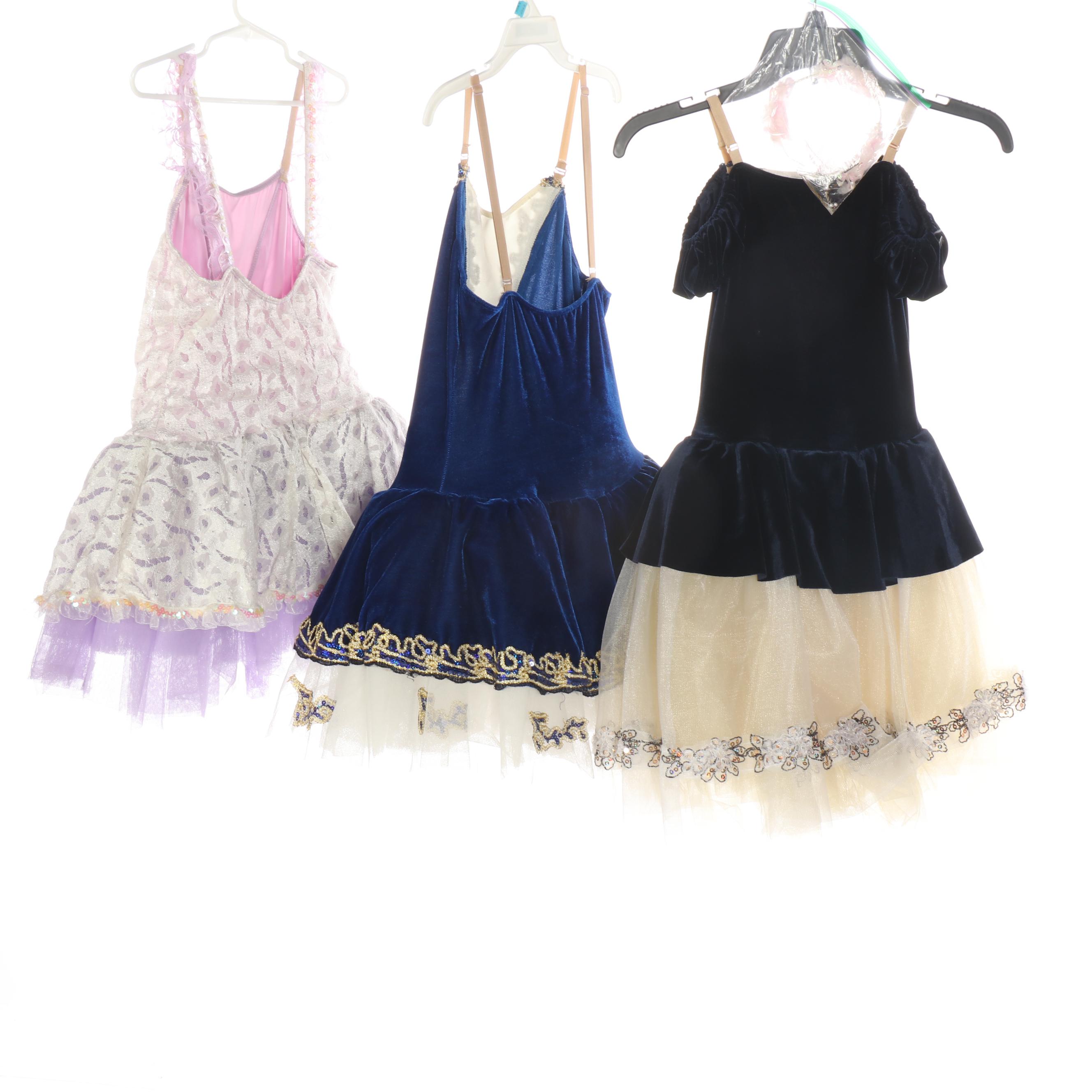 Girls' Embellished Dance Costumes/Recital Dresses