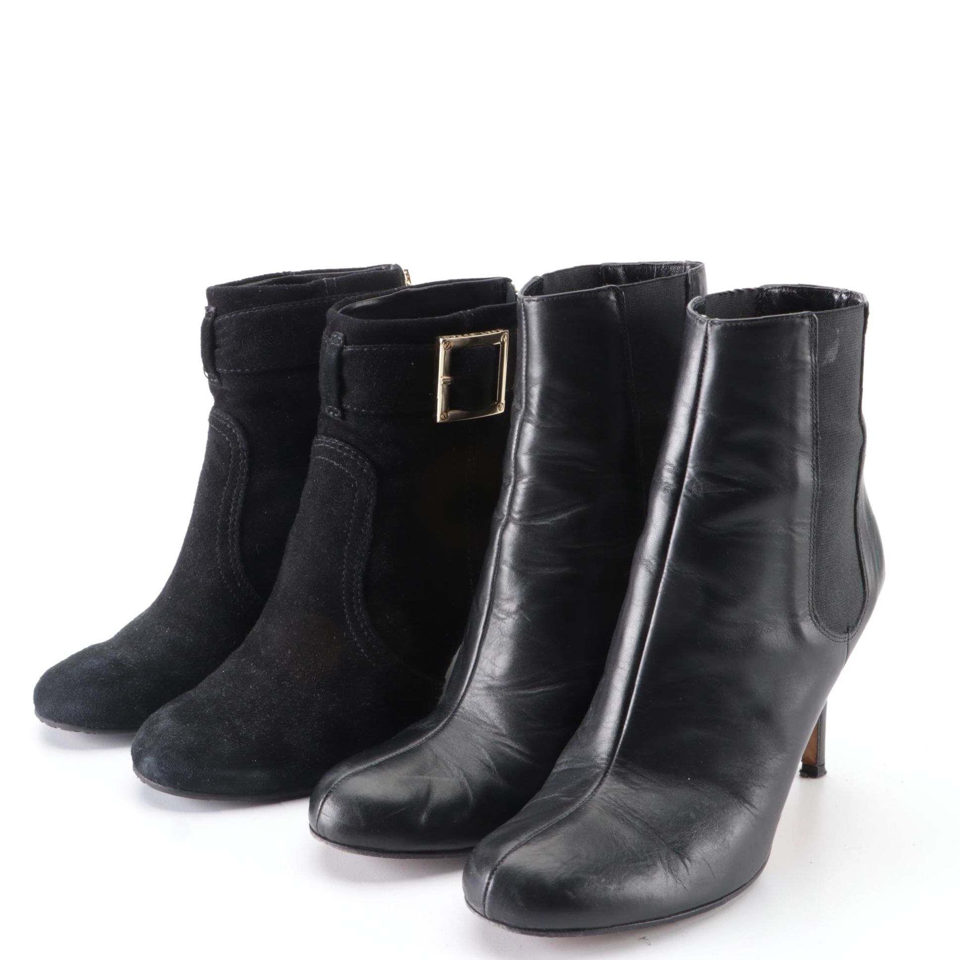Tory Burch Deanna Suede Wedge Boots and Kate Spade Katrina Leather Boots