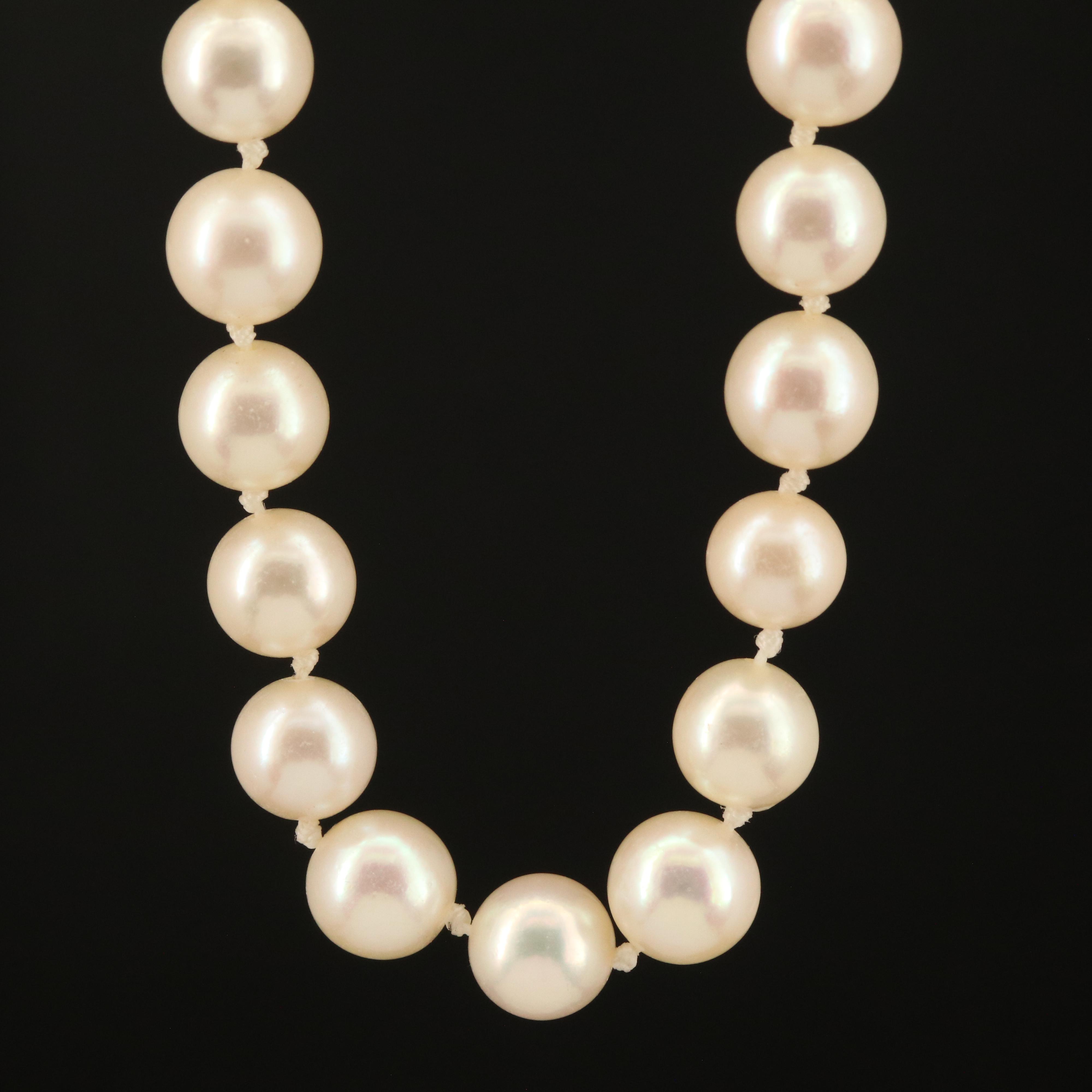 Ruby and Pearl Necklace 14K Clasp