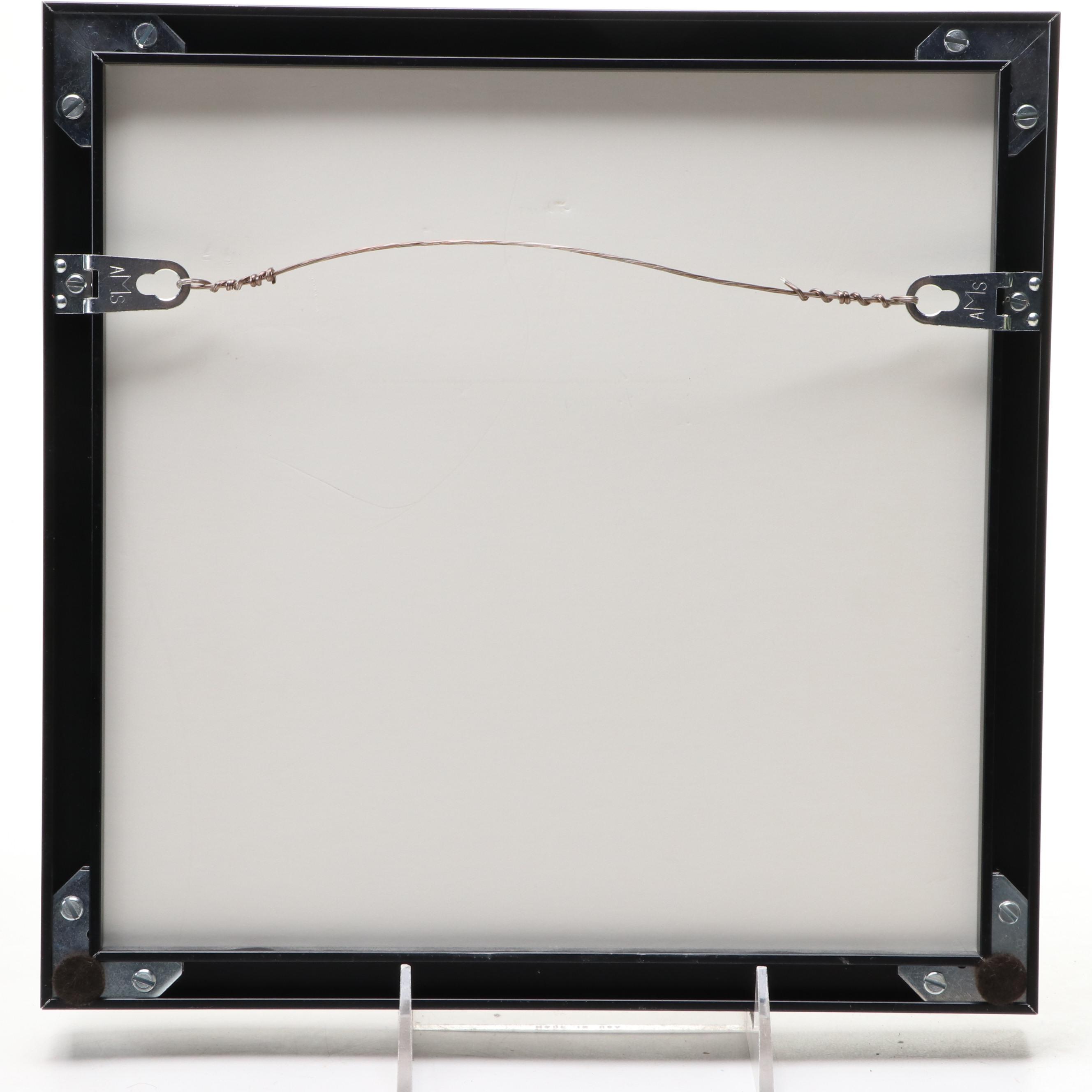 NFL Super Bowl XXXII Wilson Football in Case, Framed Super Bowl Pinbacks