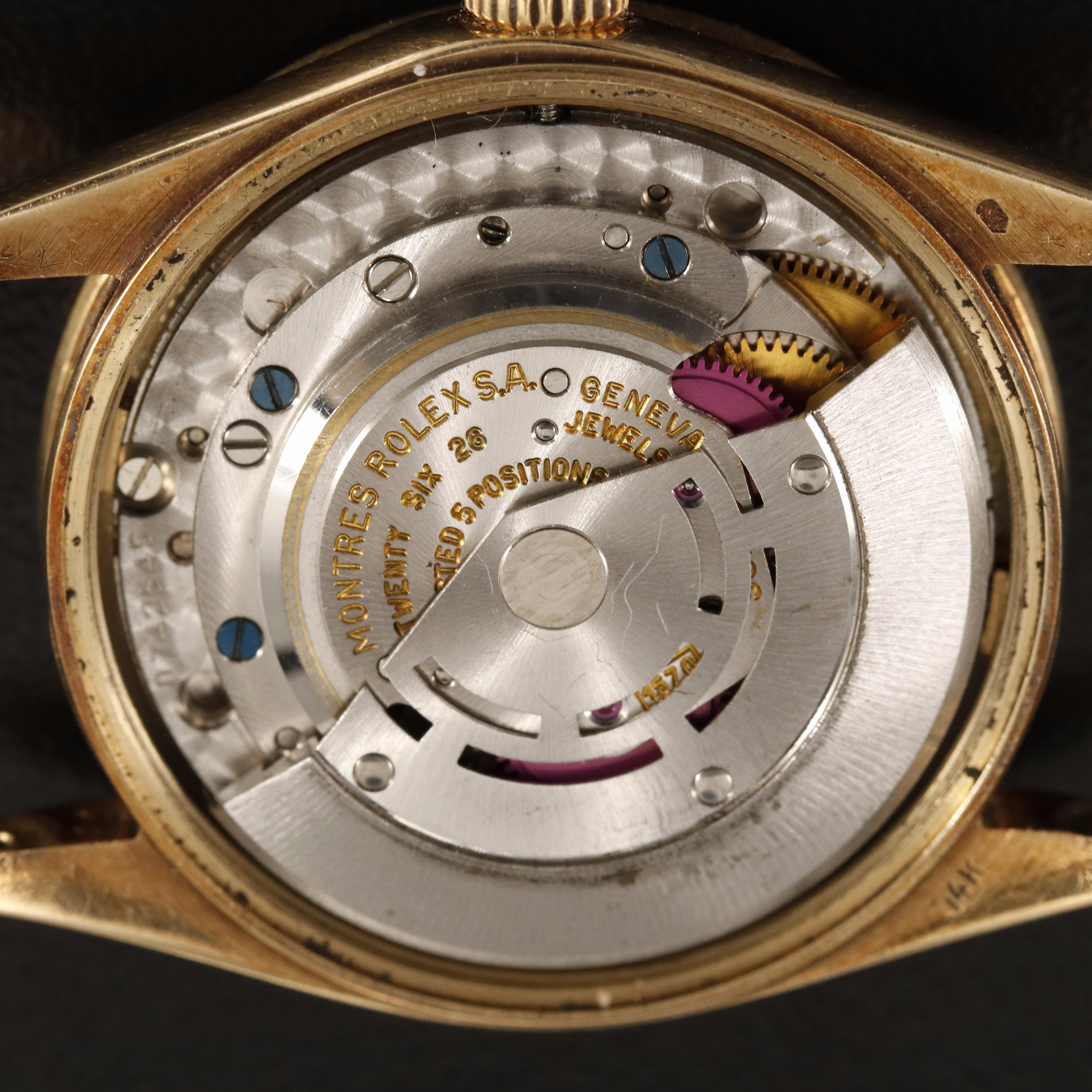 1968 Rolex 14K Oyster Perpetual Date Watch