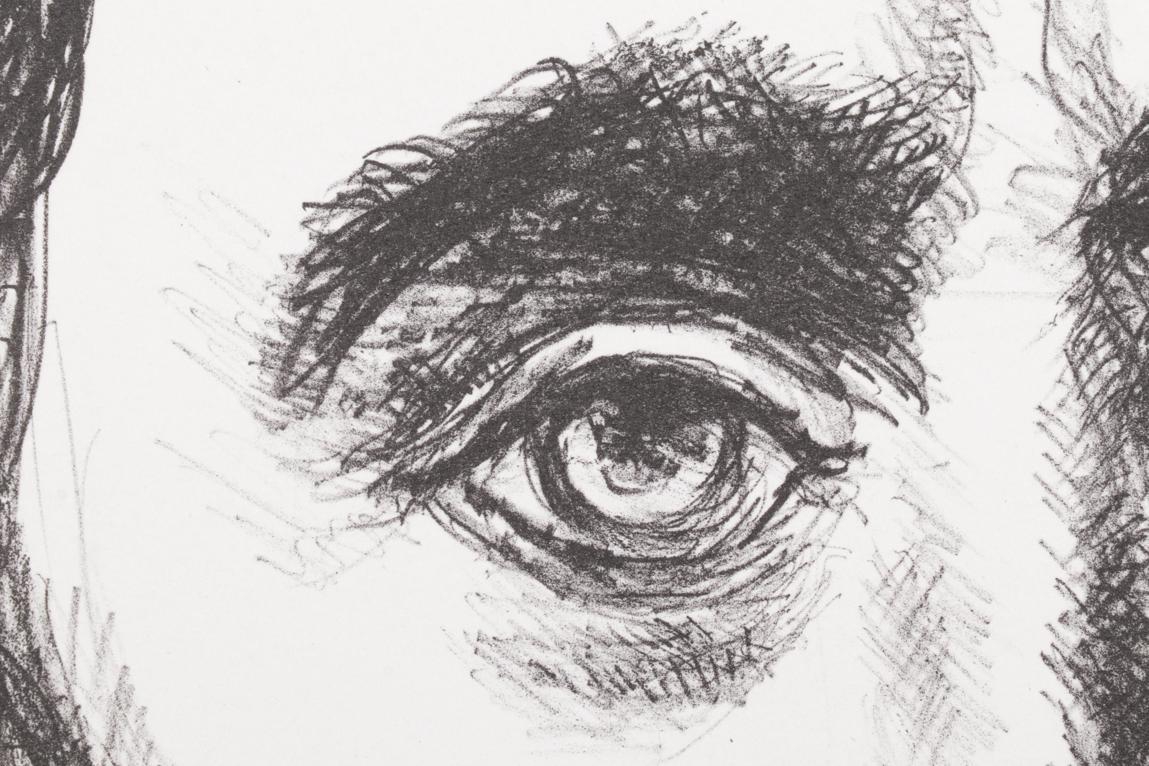 Sidney Chafetz Portrait Lithograph "Thoreau," 1978