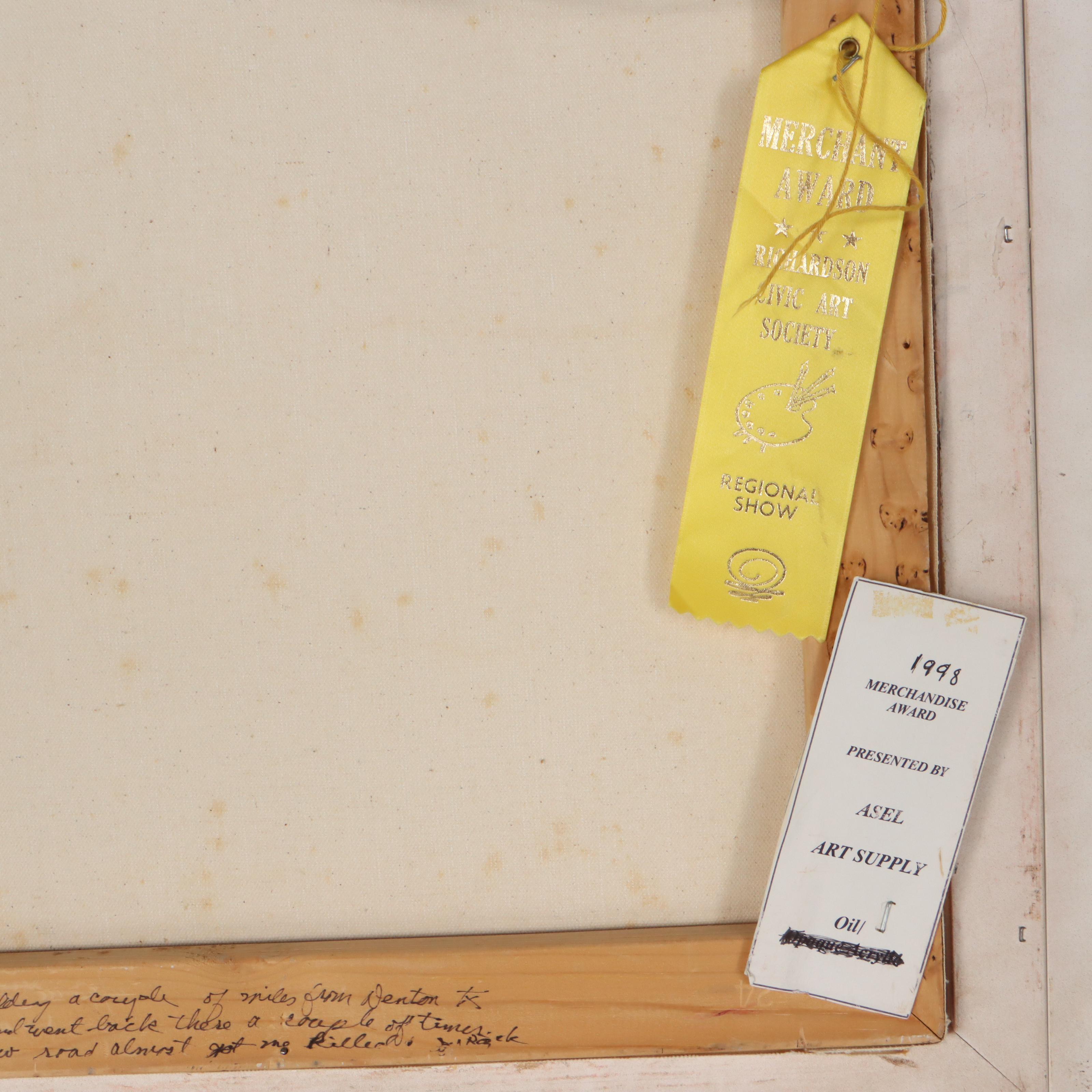 James Rozek Landscape Oil Painting "Grandpa's Farm," 1998