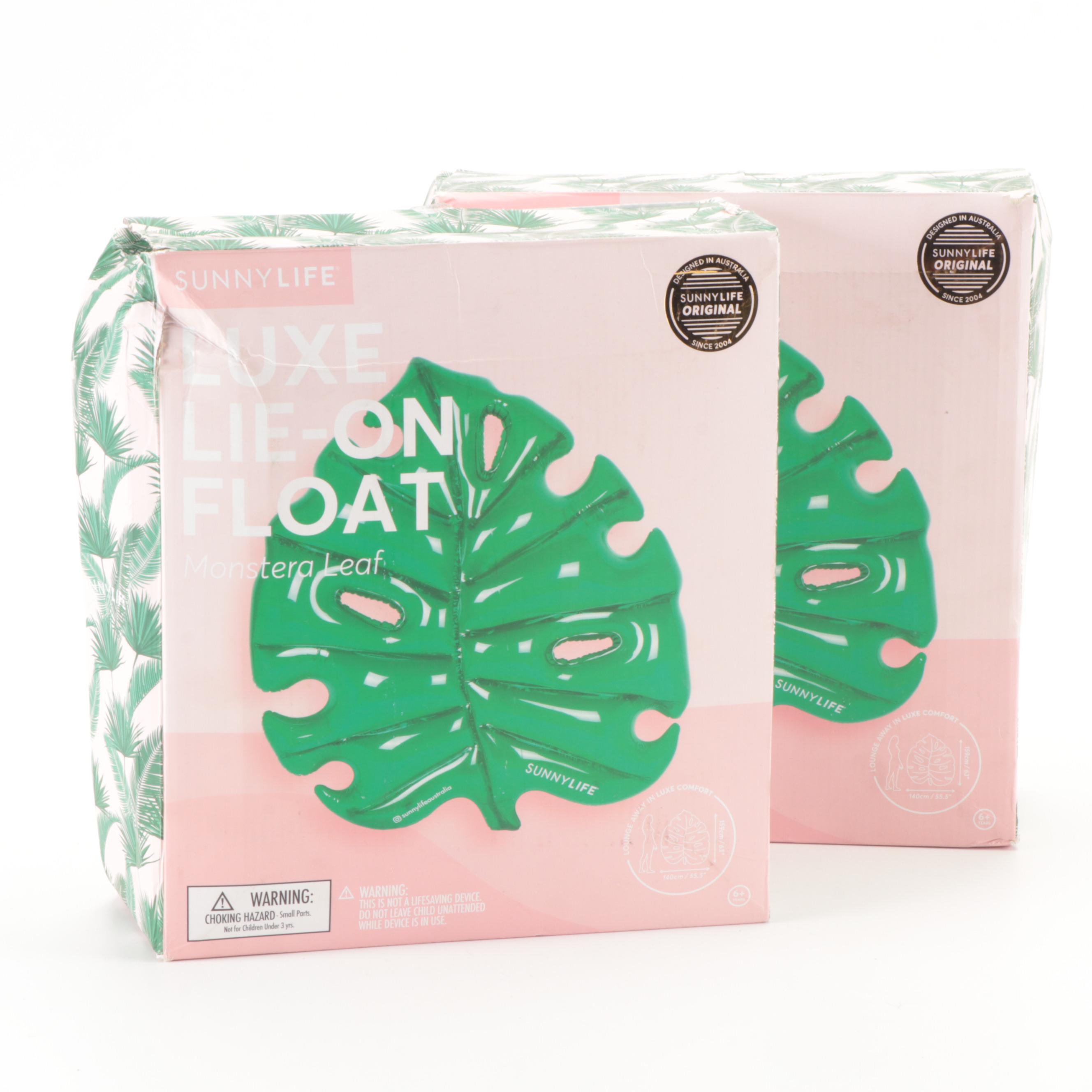 Sunnylife Inflatable Luxe Lie-On Monstera Leaf Float
