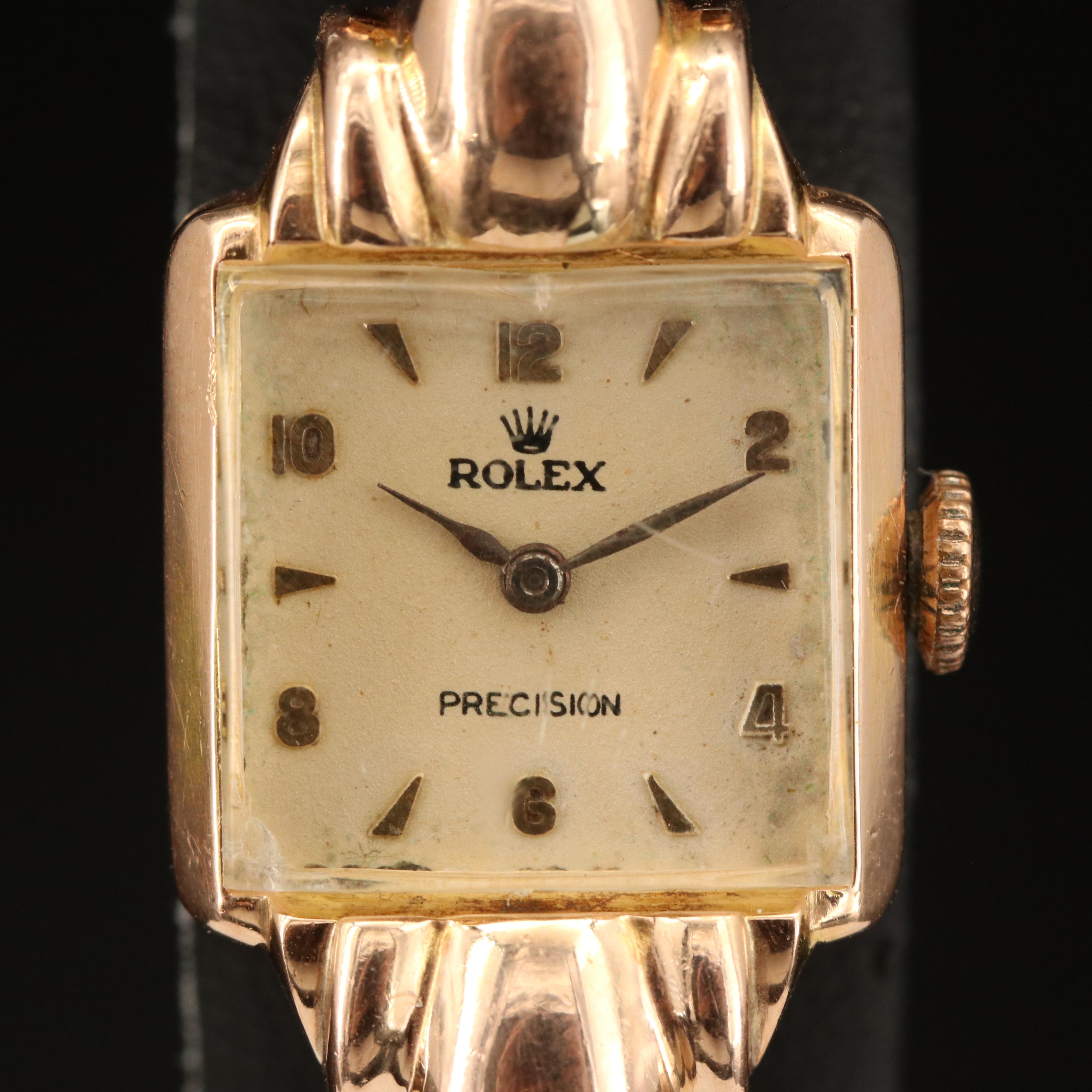 Vintage 14K Rolex Precision Super Balance Watch