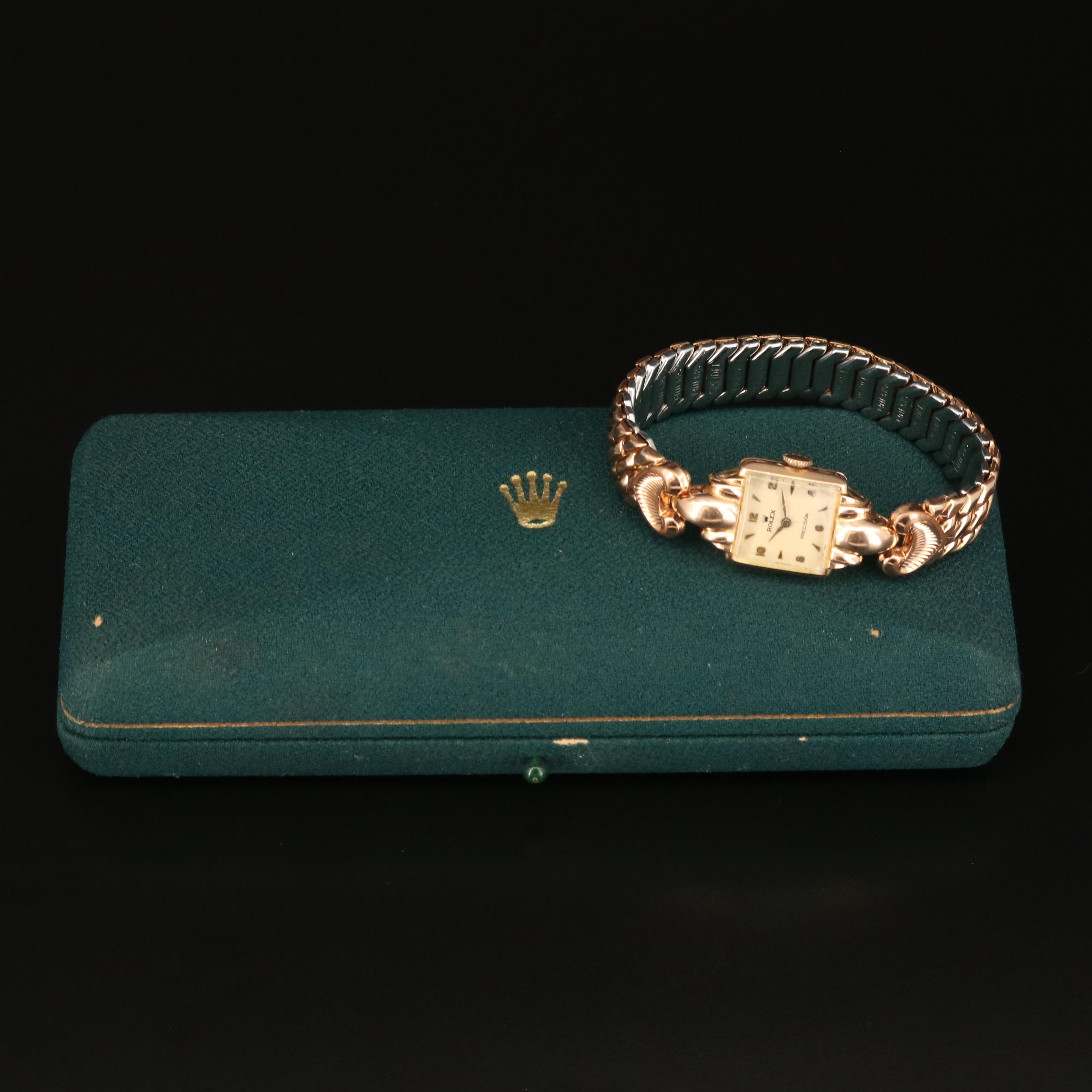 Vintage 14K Rolex Precision Super Balance Watch