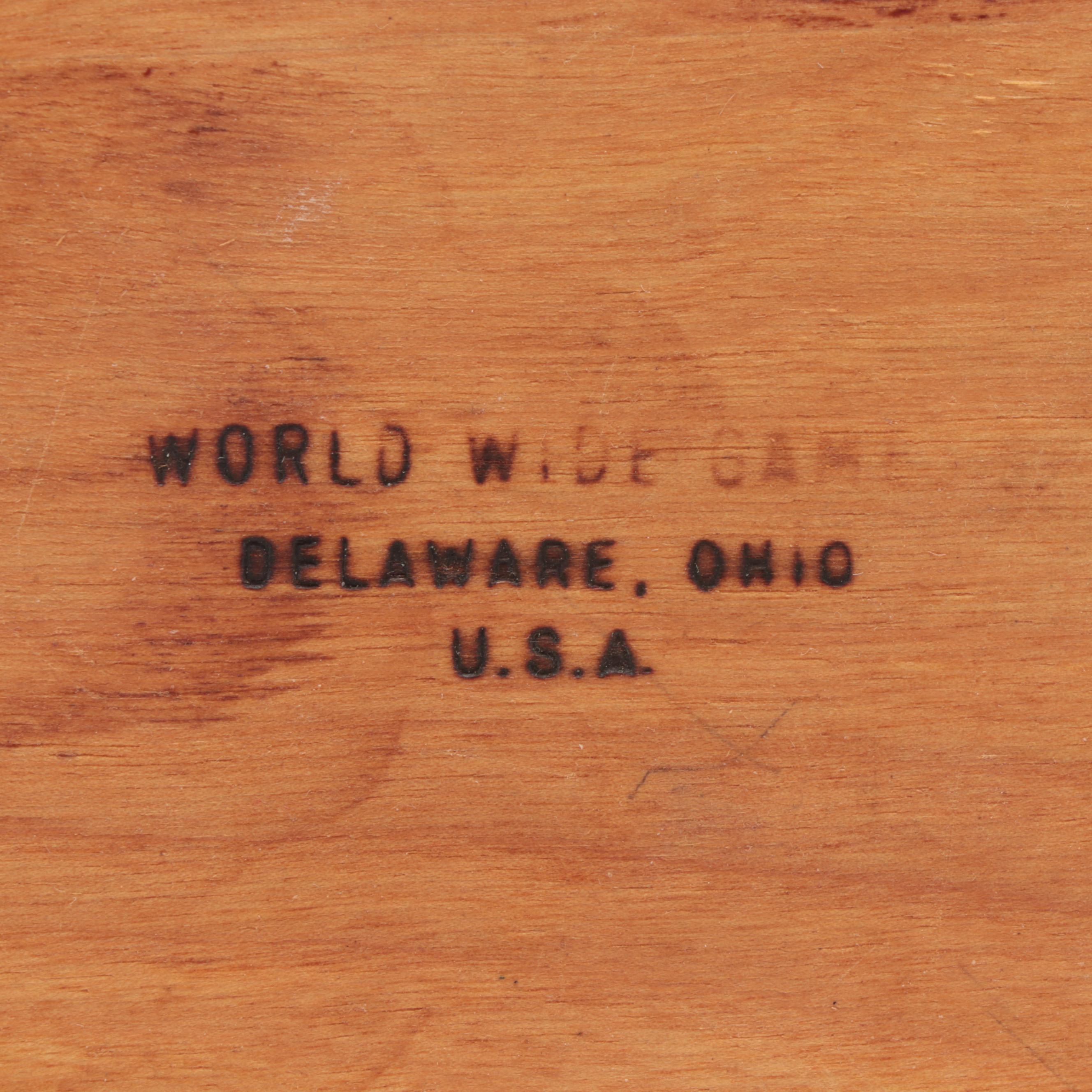 World Wide Game Puzzle Board With Tin Litho Wind Up Toy