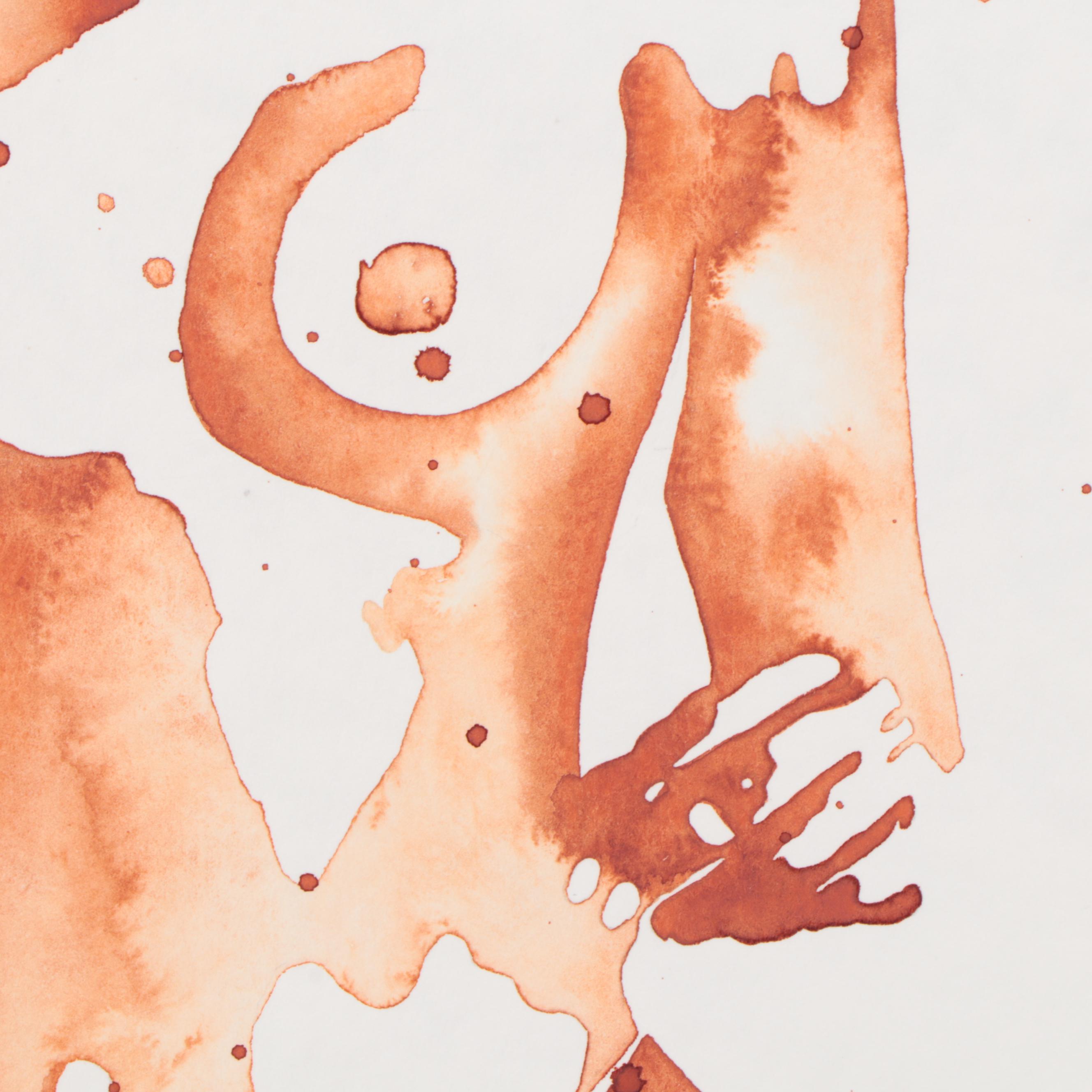 Alyona Glushchenko Watercolor Painting of Nude, 2022