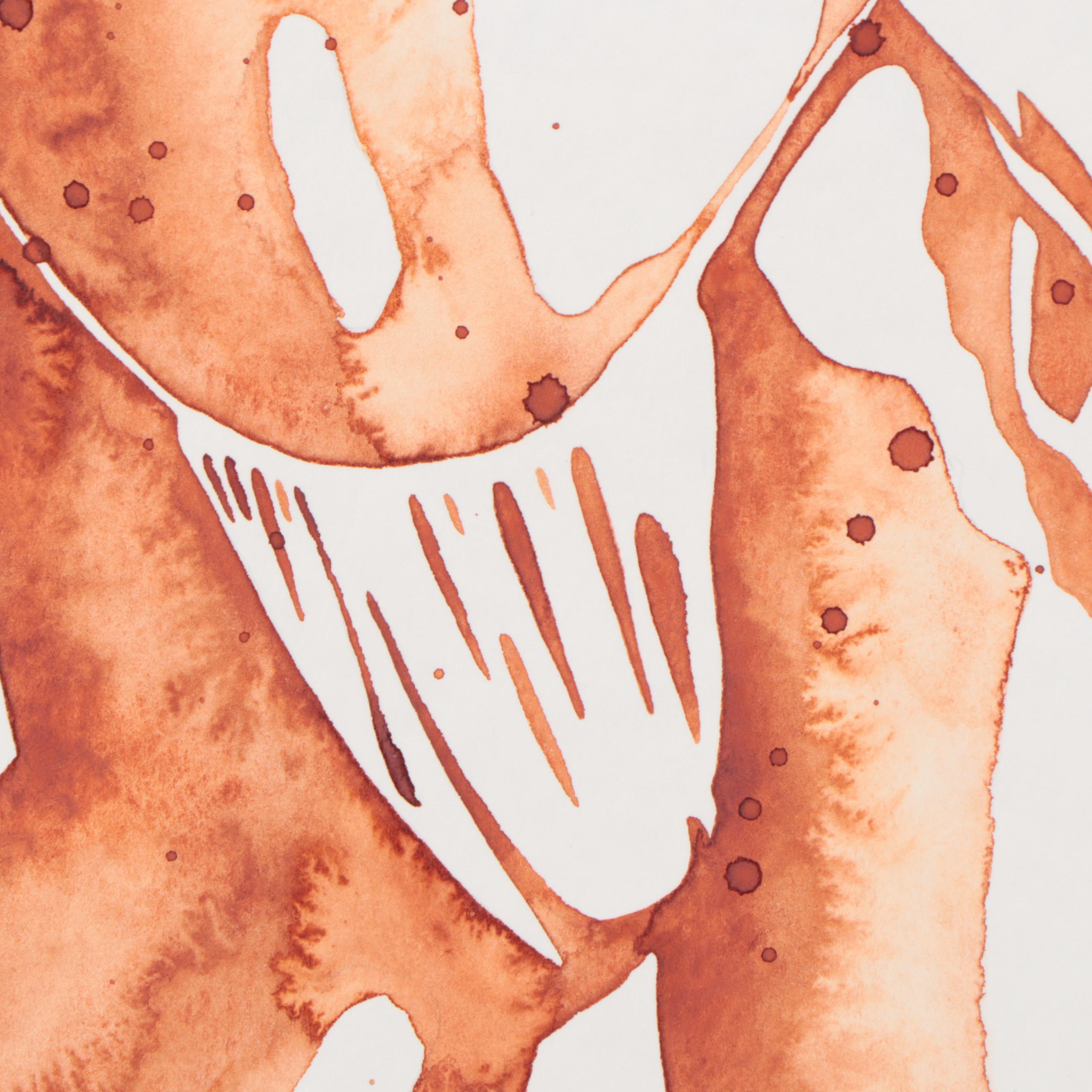 Alyona Glushchenko Watercolor Painting of Nude, 2022