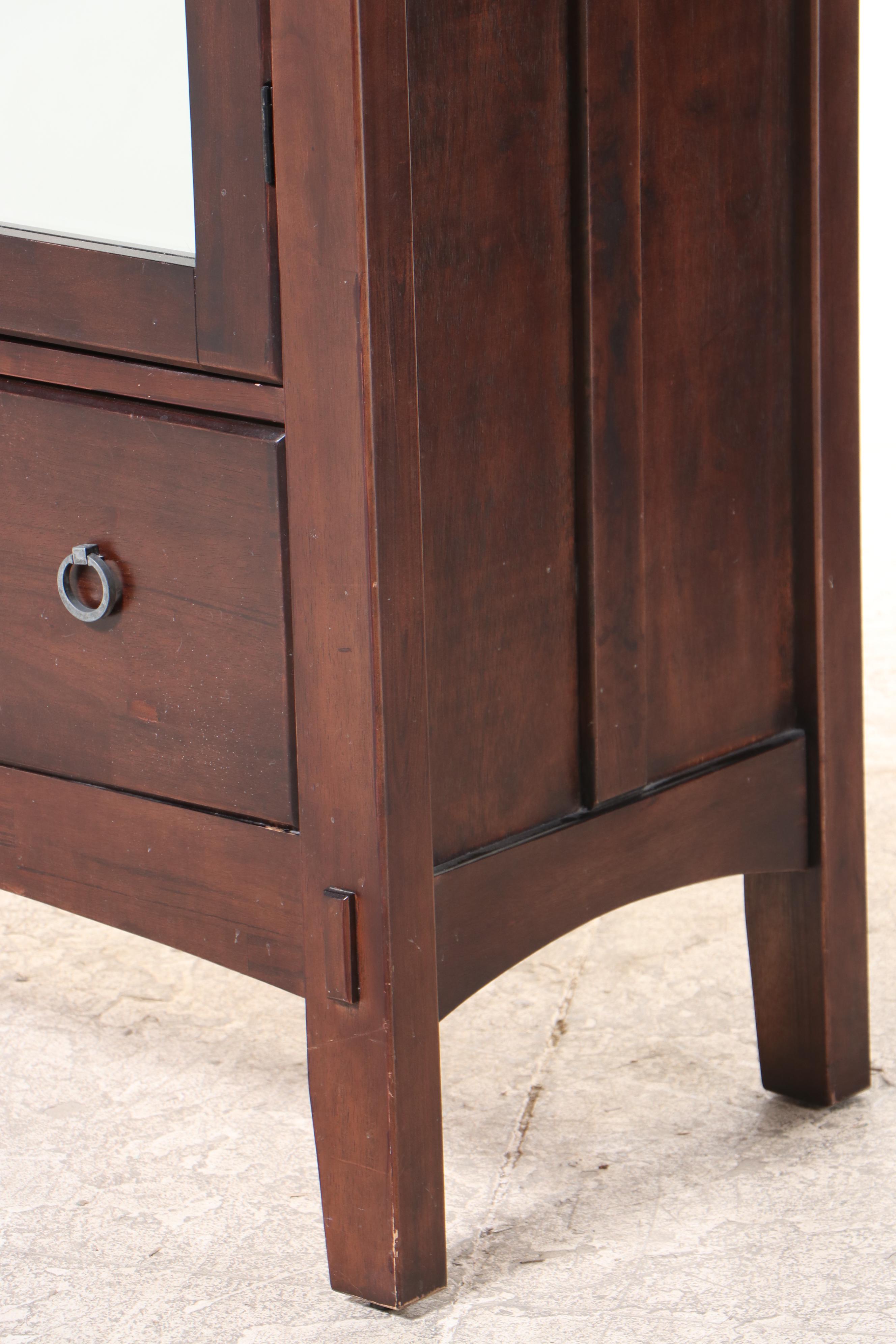 American Signature Hardwood Chifferobe with Mirror