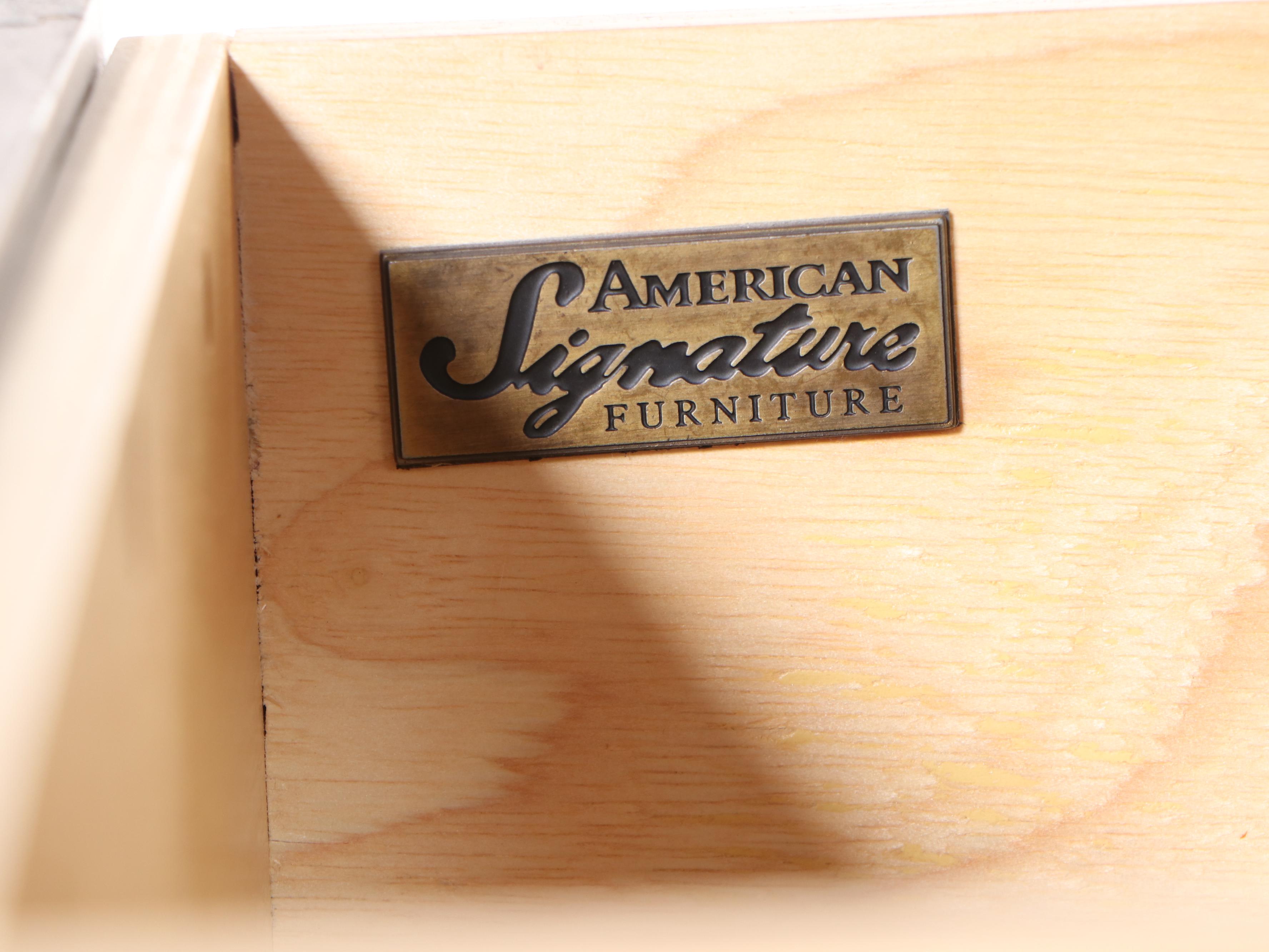 American Signature Hardwood Chifferobe with Mirror